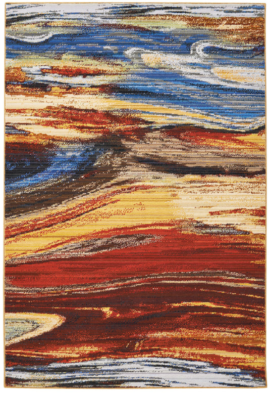 Nourison Home Chroma CRM04 Lava Flow Contemporary Woven Rug