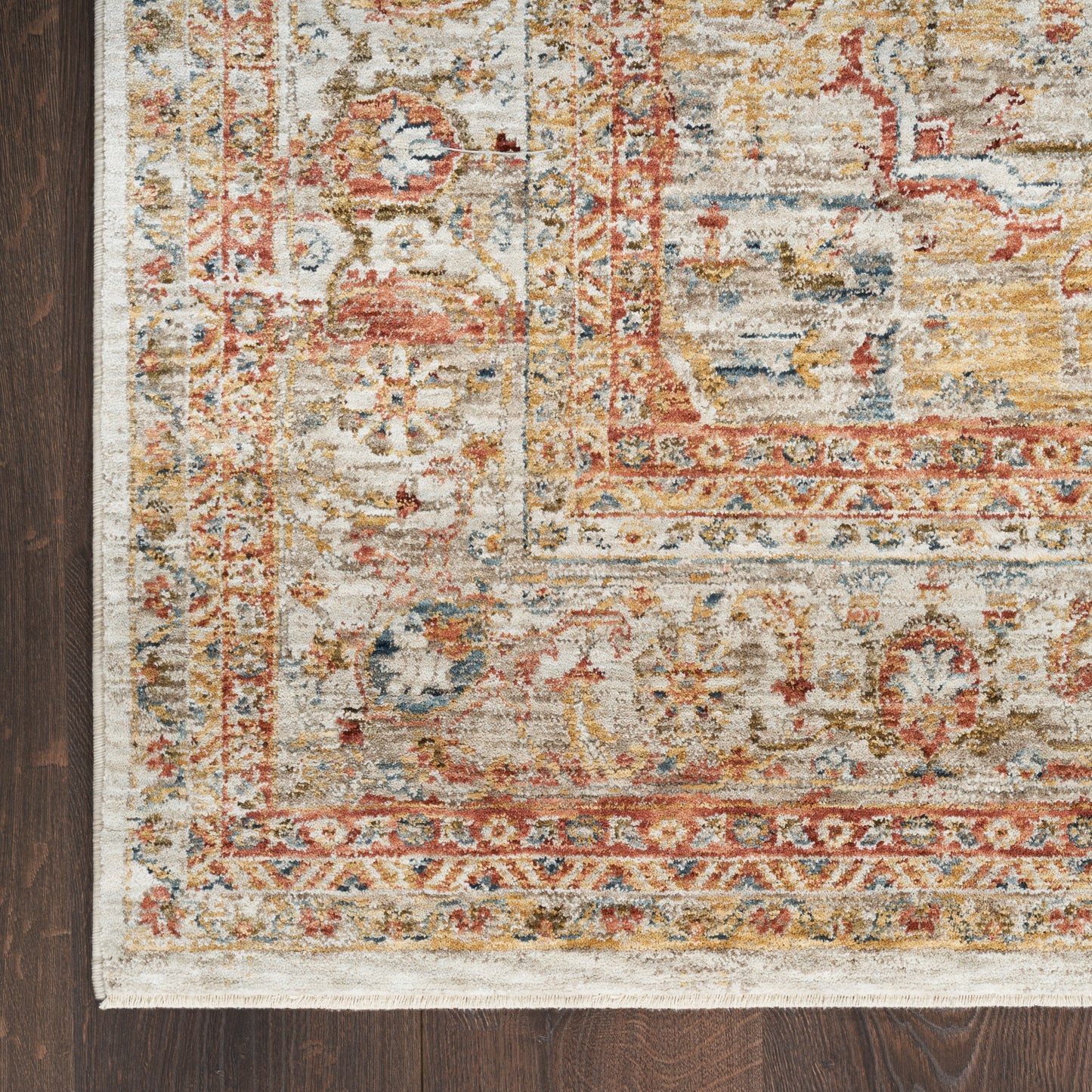 Nourison Home Sahar SHR06 Ivory Rust  Traditional Machinemade Rug