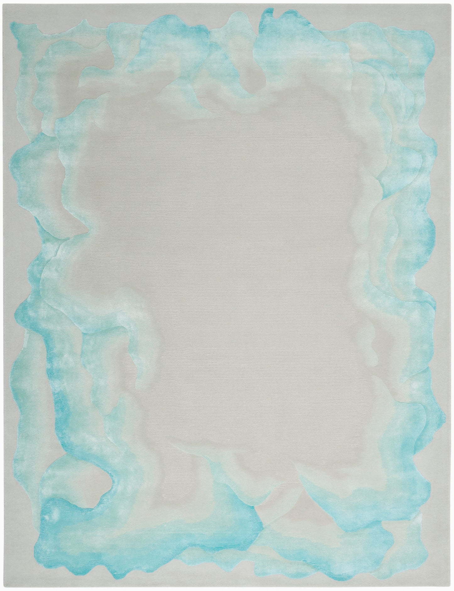 Nourison Home Prismatic PRS22 Sea Mist Blue  Contemporary Tufted Rug