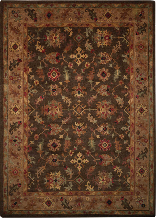 Nourison Home Tahoe TA10 Espresso  Traditional Knotted Rug