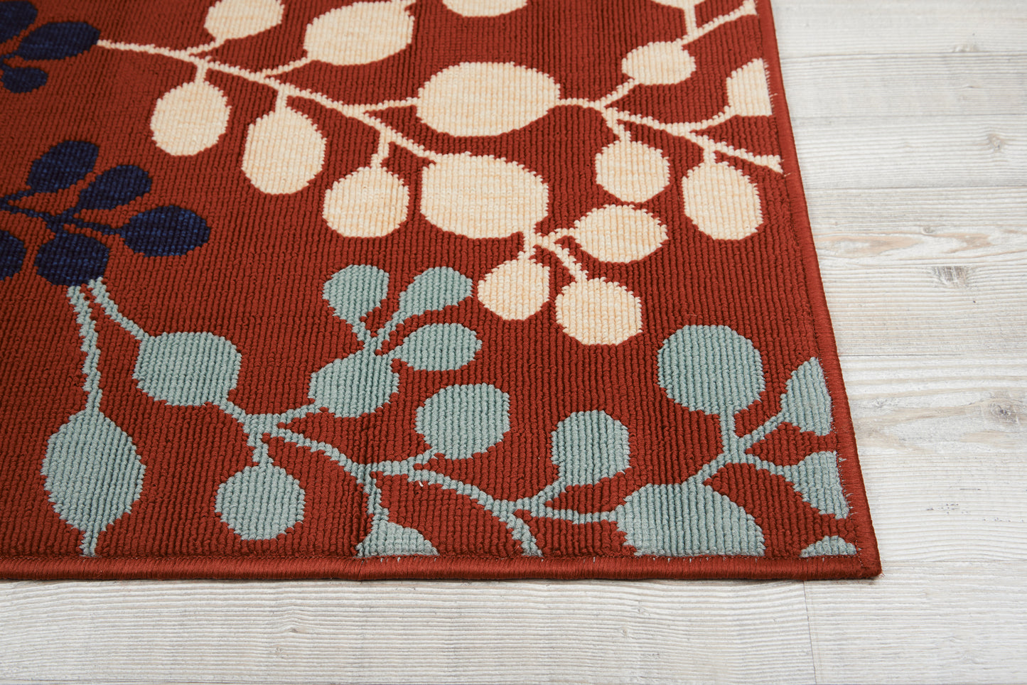 Nourison Home Caribbean CRB01 Rust  Contemporary Machinemade Rug