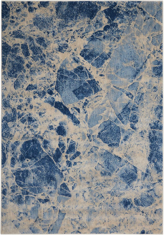 Nourison Home Somerset ST745 Blue Contemporary Machinemade Rug