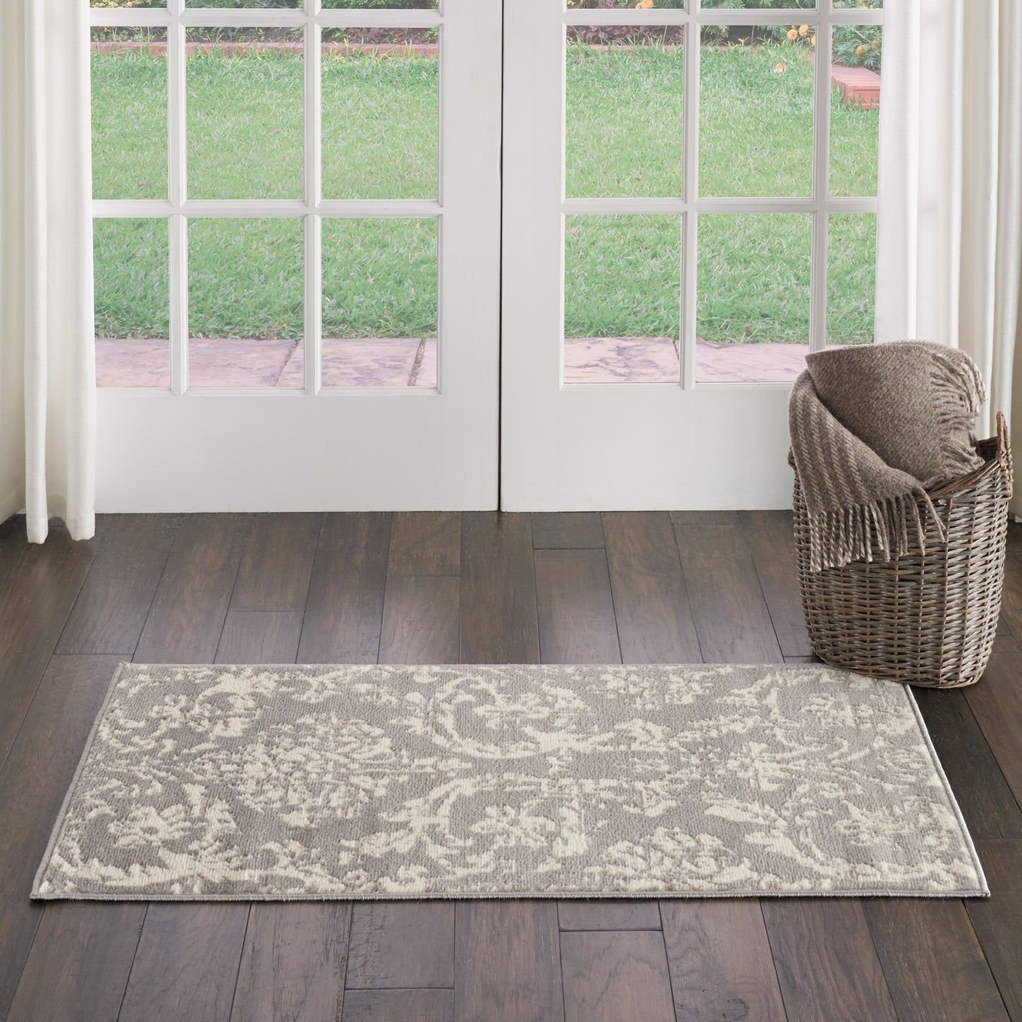 Nourison Home Jubilant JUB09 Grey  Transitional Machinemade Rug