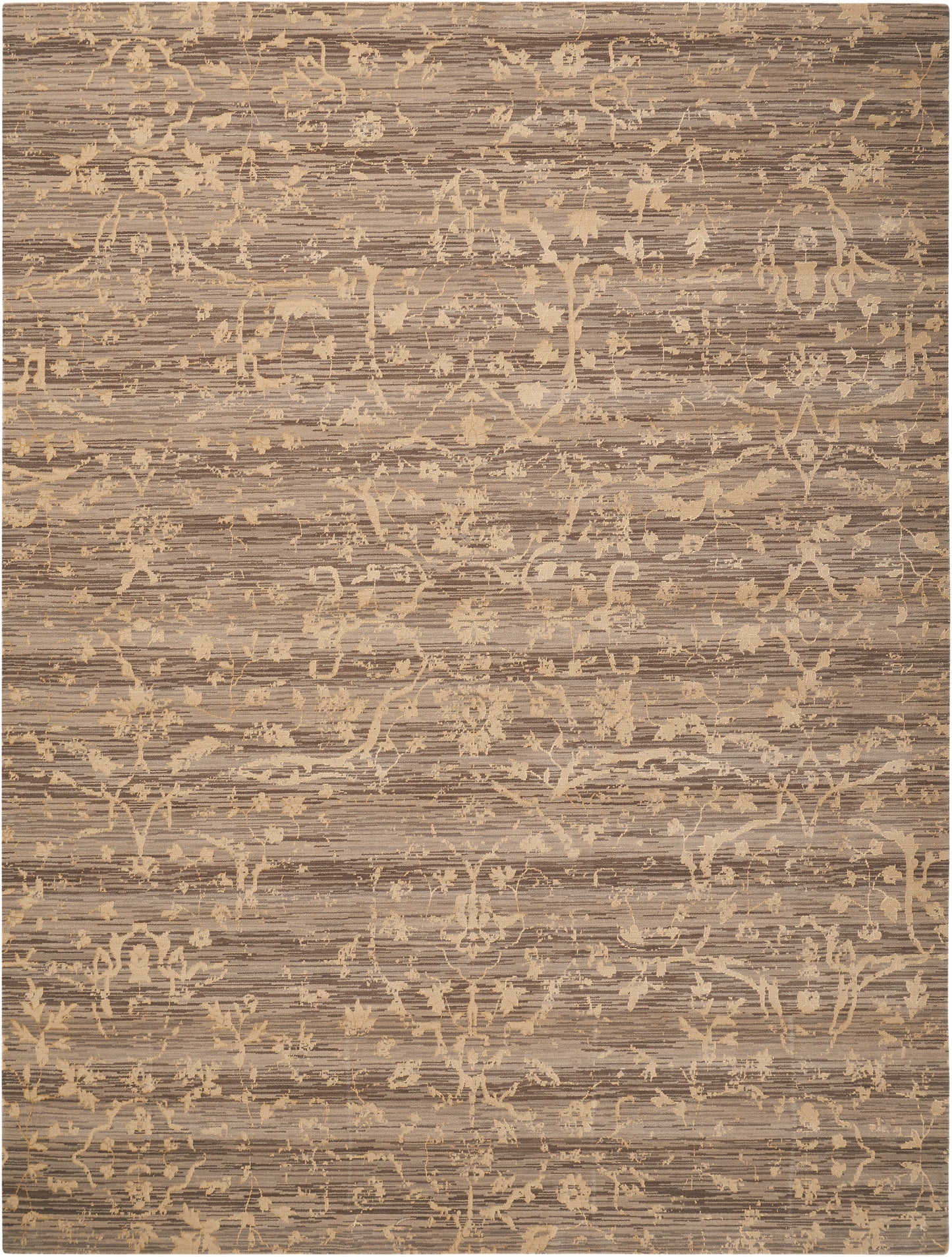 Nourison Home Silk Elements SKE22 Taupe  Traditional Loom Rug