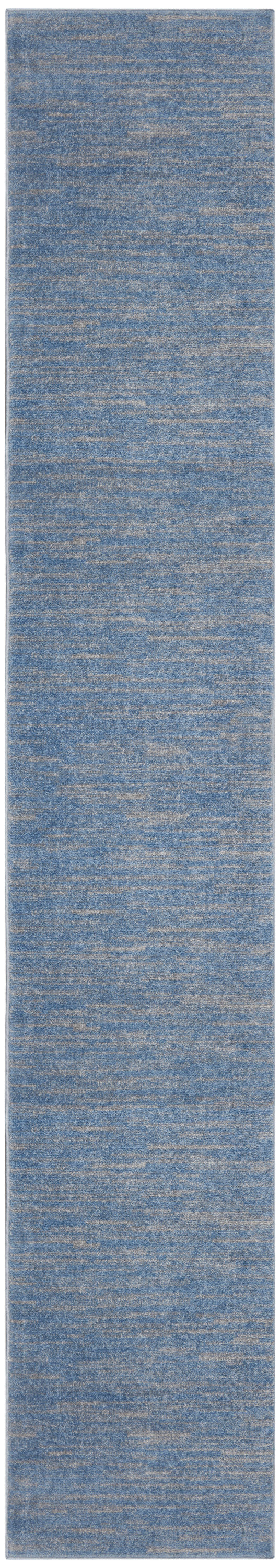 Nourison Home Nourison Essentials NRE01 Blue Grey  Contemporary Machinemade Rug