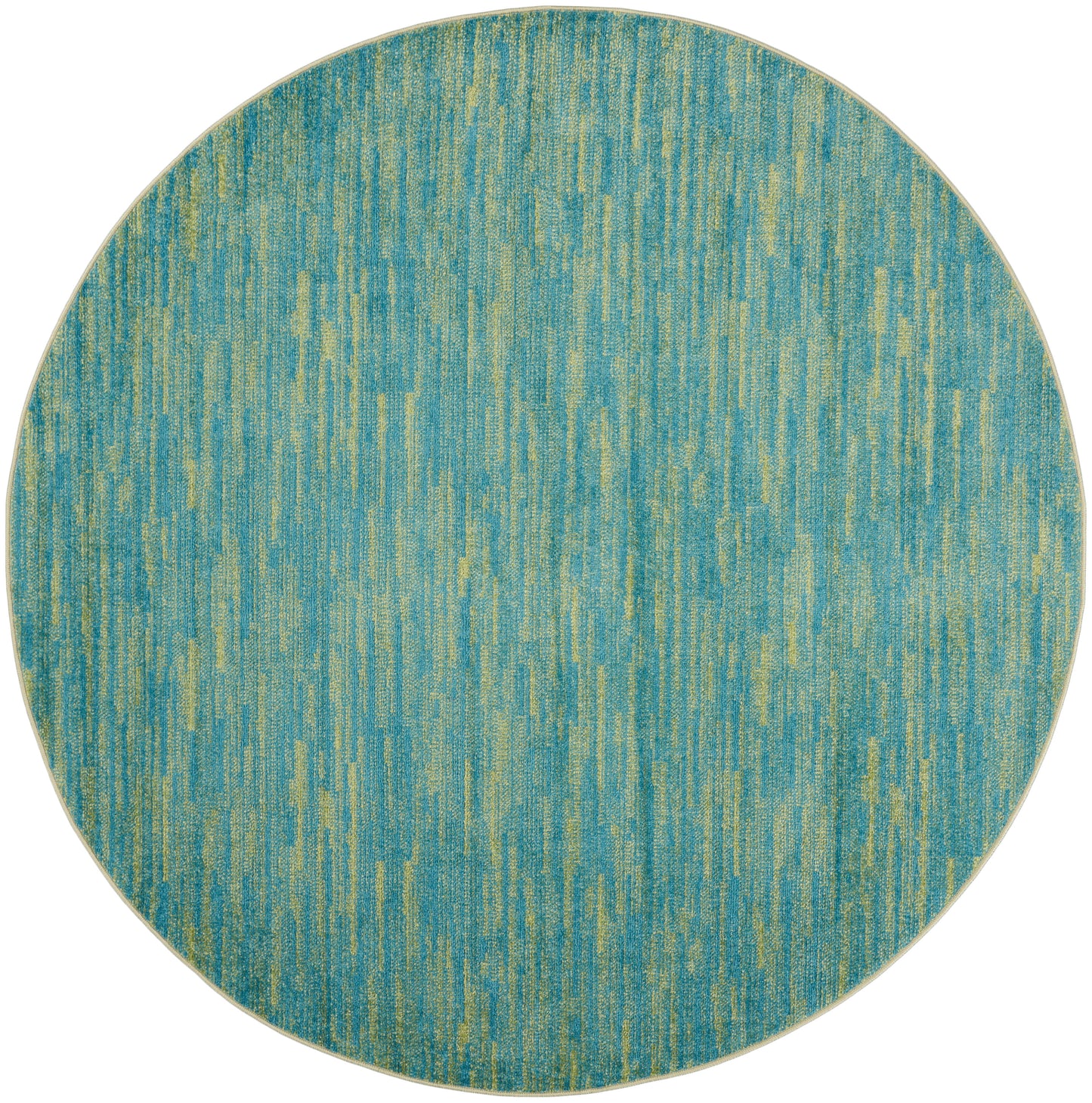 Nourison Home Nourison Essentials NRE01 Blue Green  Contemporary Machinemade Rug