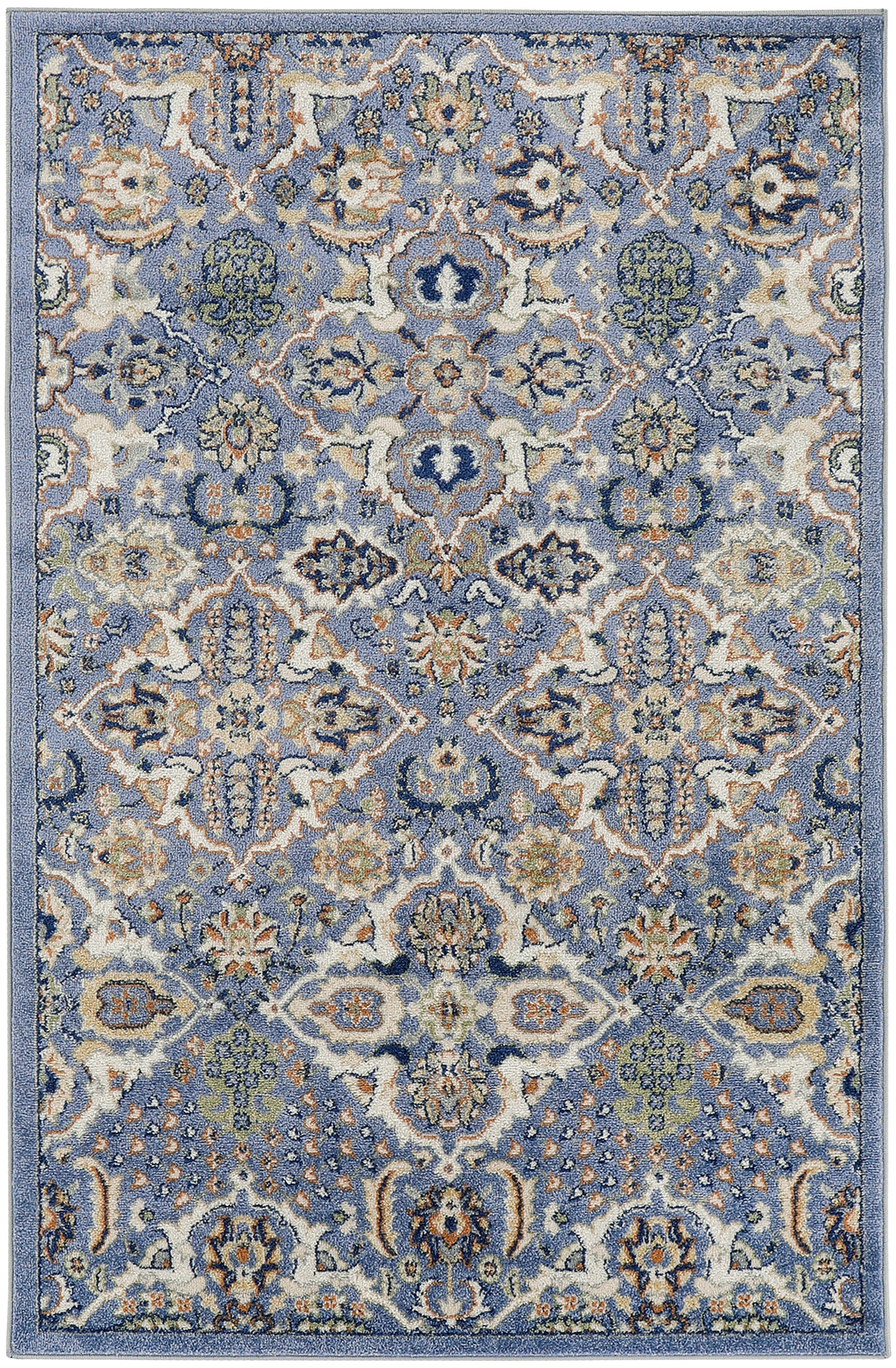 Nourison Home Allur ALR03 Light Blue  Transitional Machinemade Rug