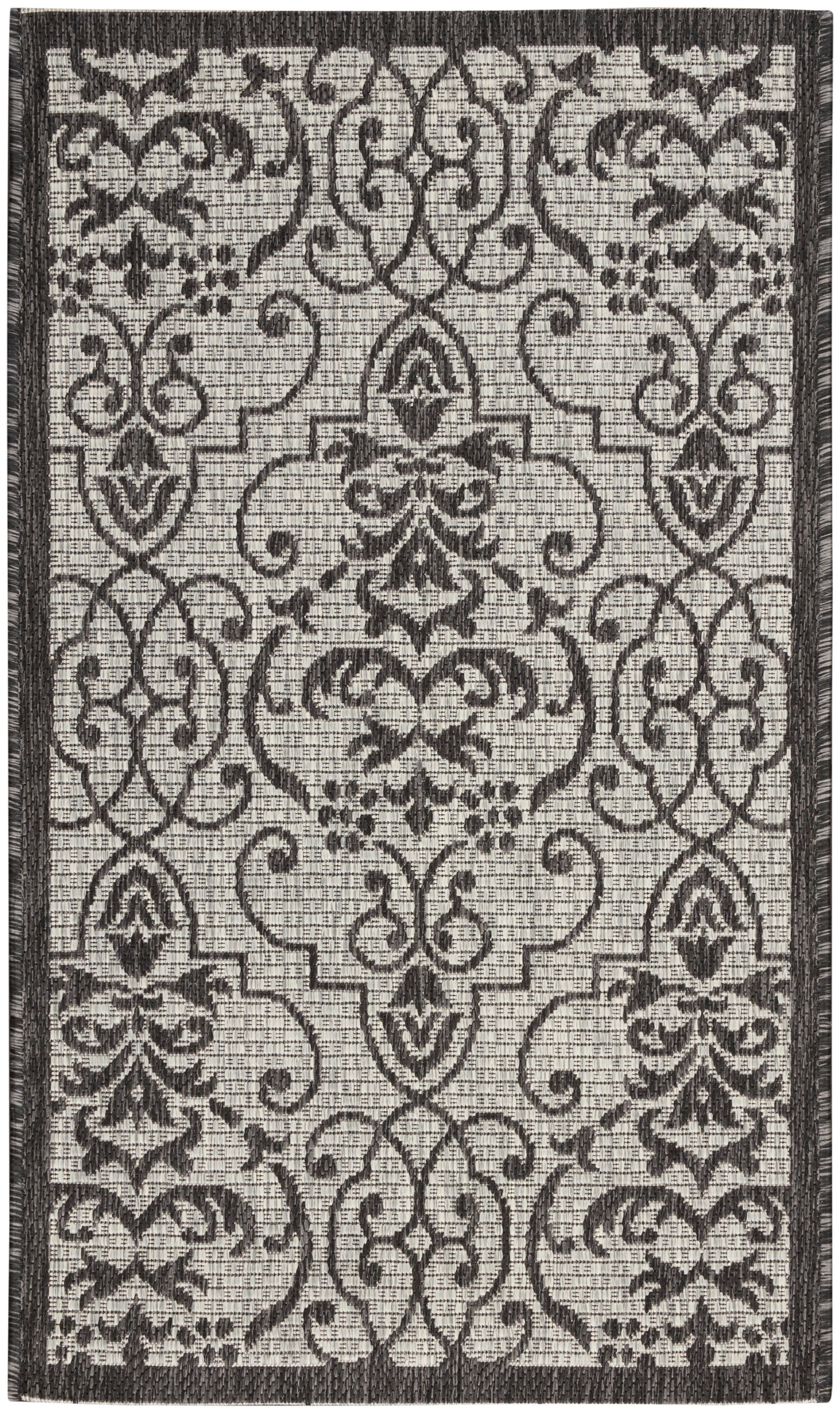 Nourison Home Country Side CTR04 Ivory Charcoal Transitional Machinemade Rug