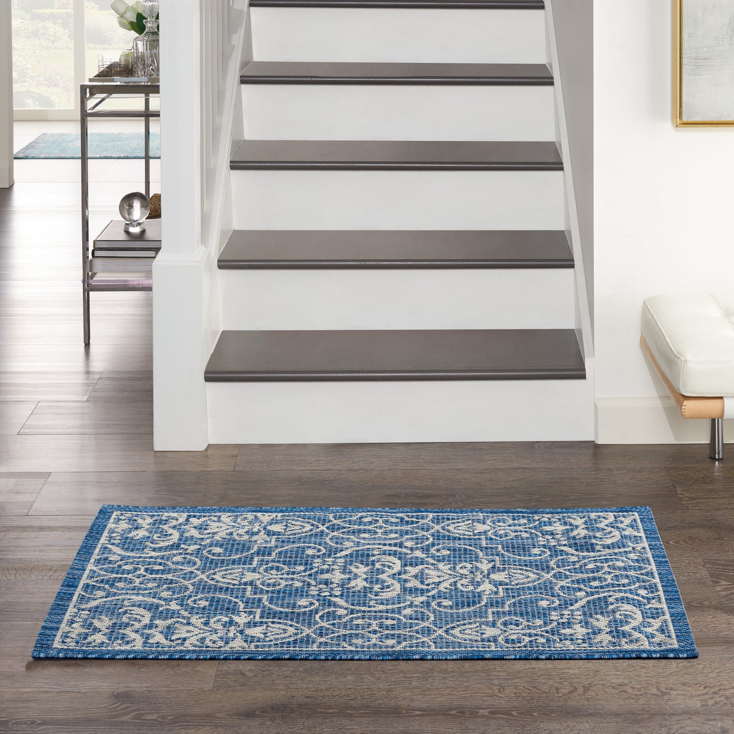 Nourison Home Country Side CTR04 Denim  Transitional Machinemade Rug