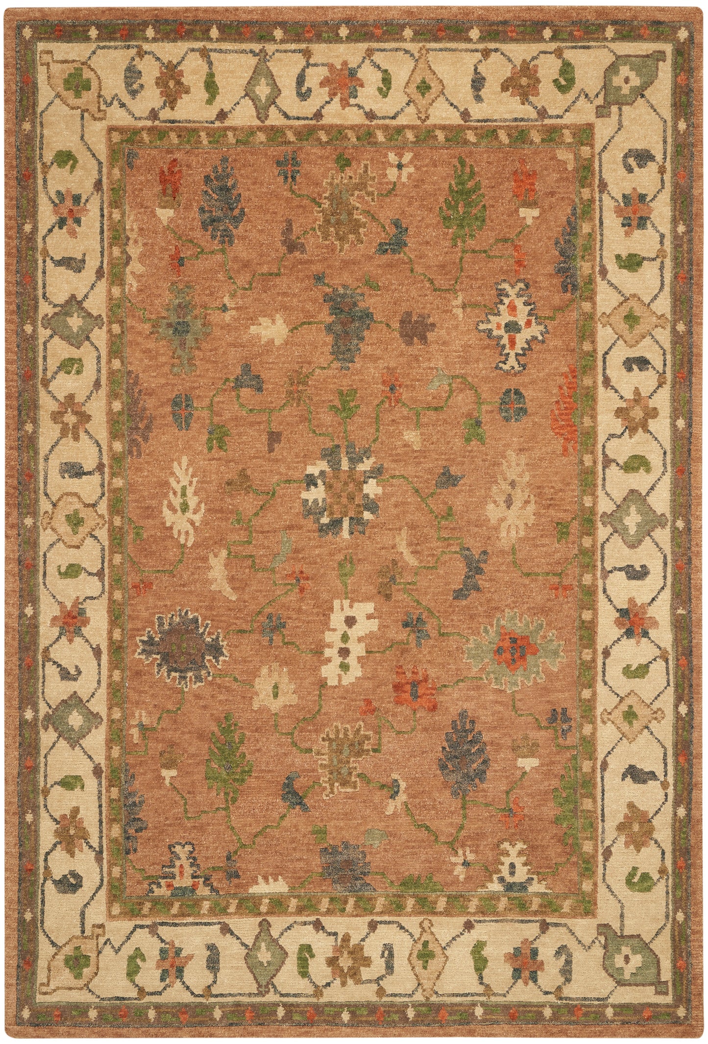 Nourison Home Tahoe TA05 Copper  Traditional Knotted Rug