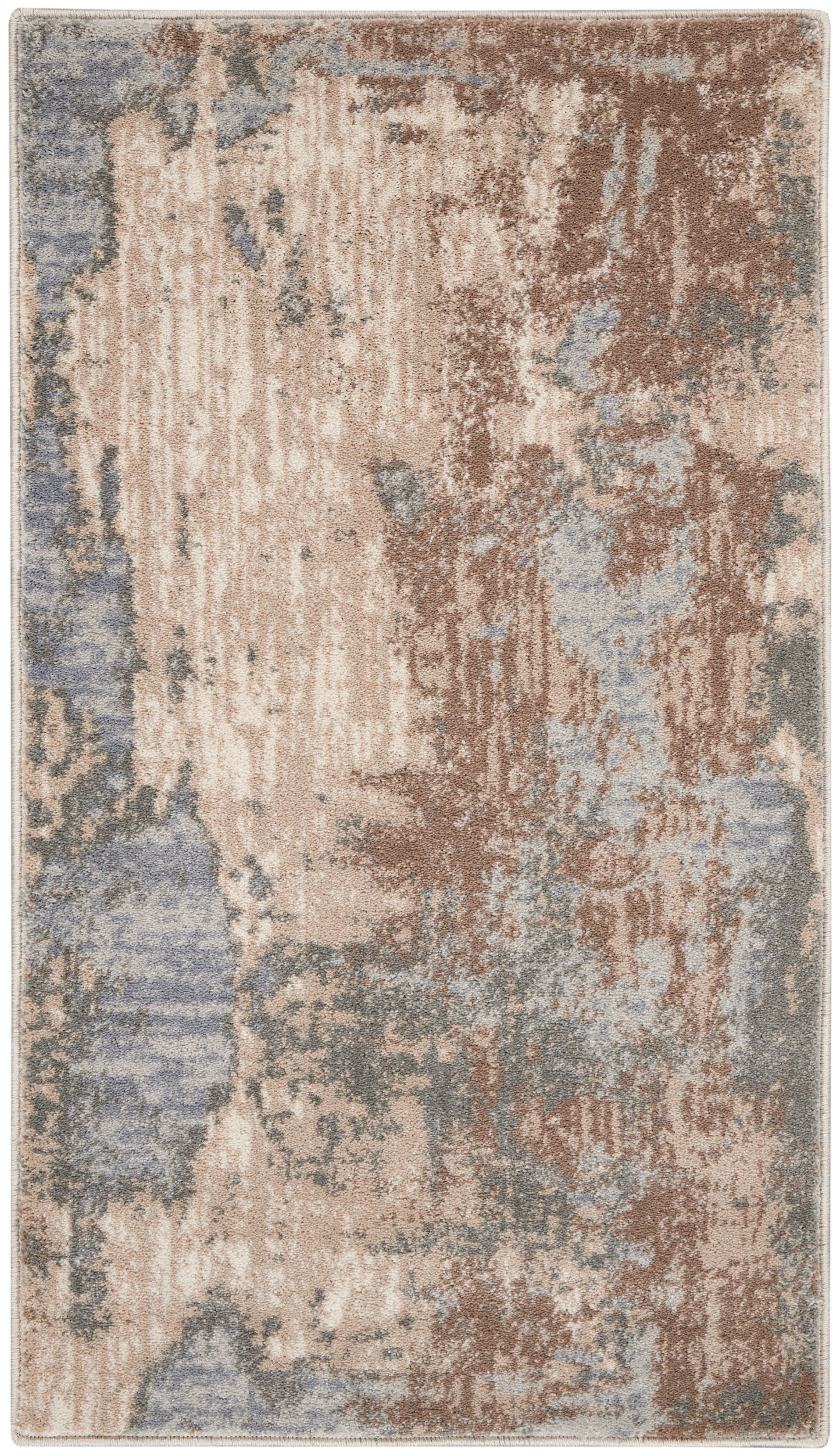 Nourison Moroccan Celebration KI386 Grey Beige Contemporary Machinemade Rug