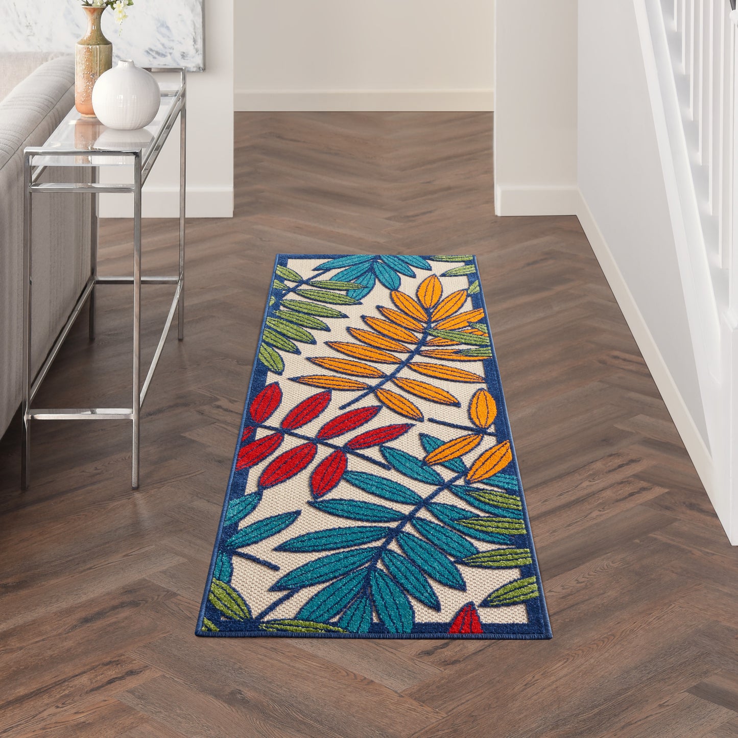 Nourison Home Aloha ALH18 Multicolor  Contemporary Machinemade Rug