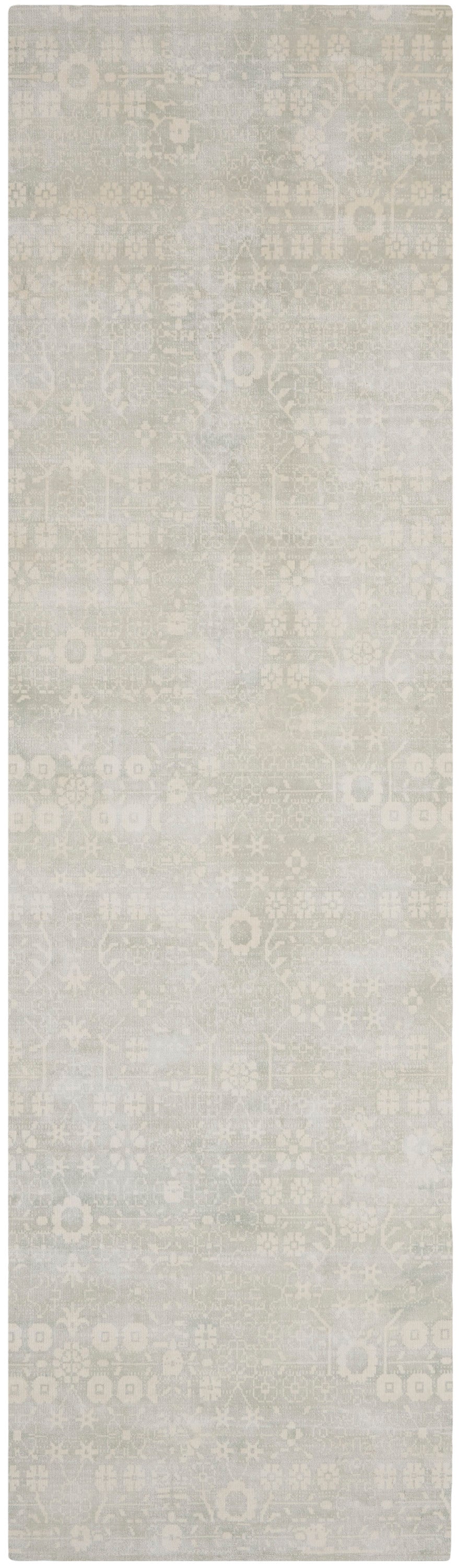 Nourison Home Desert Skies DSK02 Silver Green Traditional Loom Rug