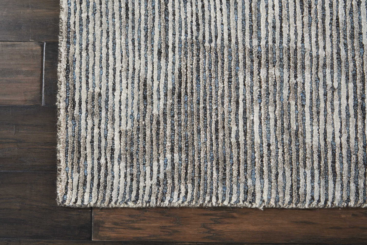 Nourison Home Ellora ELL03 Slate  Contemporary Knotted Rug