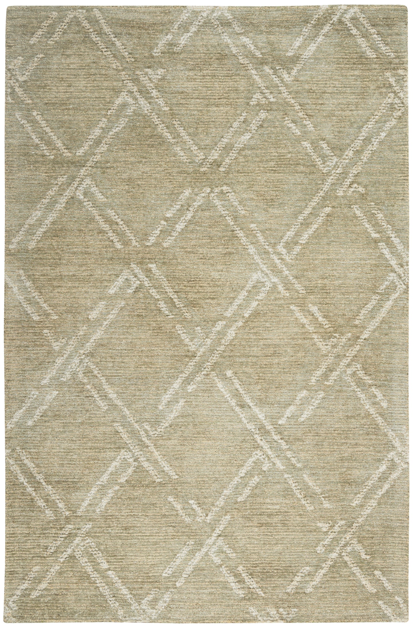 Nourison Home Venosa VSN01 Green Ivory  Contemporary Tufted Rug