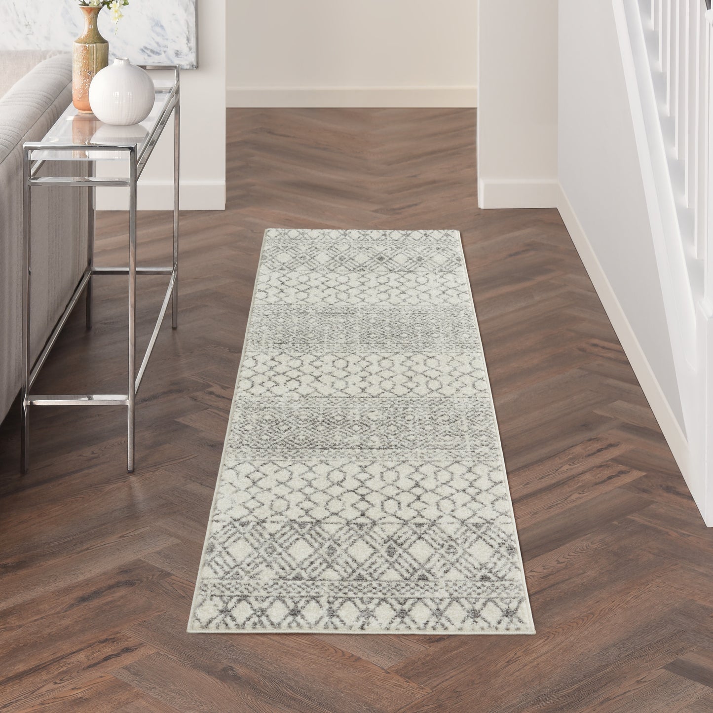 Nourison Home Passion PSN43 Ivory Grey  Transitional Machinemade Rug