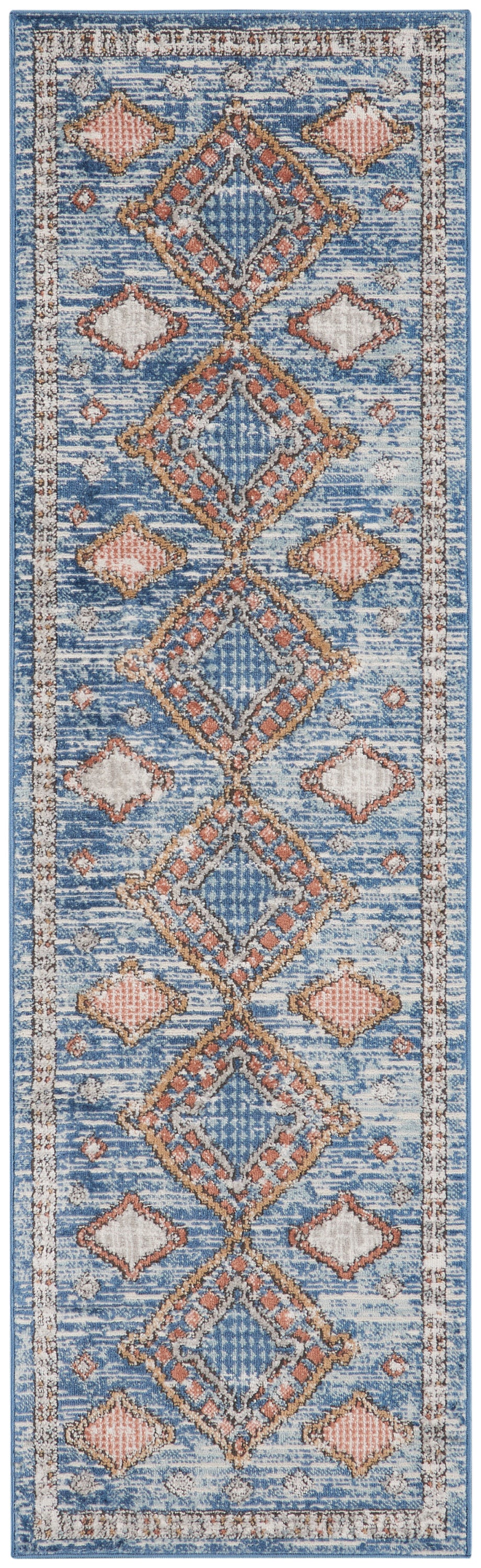 Nourison Home Quarry QUA14 Blue  Contemporary Machinemade Rug