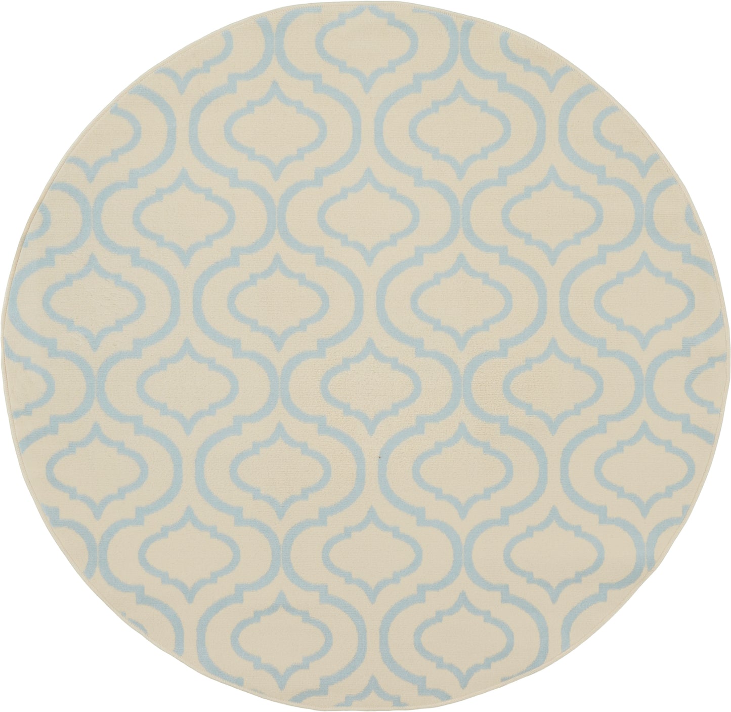 Nourison Home Jubilant JUB19 Ivory Blue  Transitional Machinemade Rug