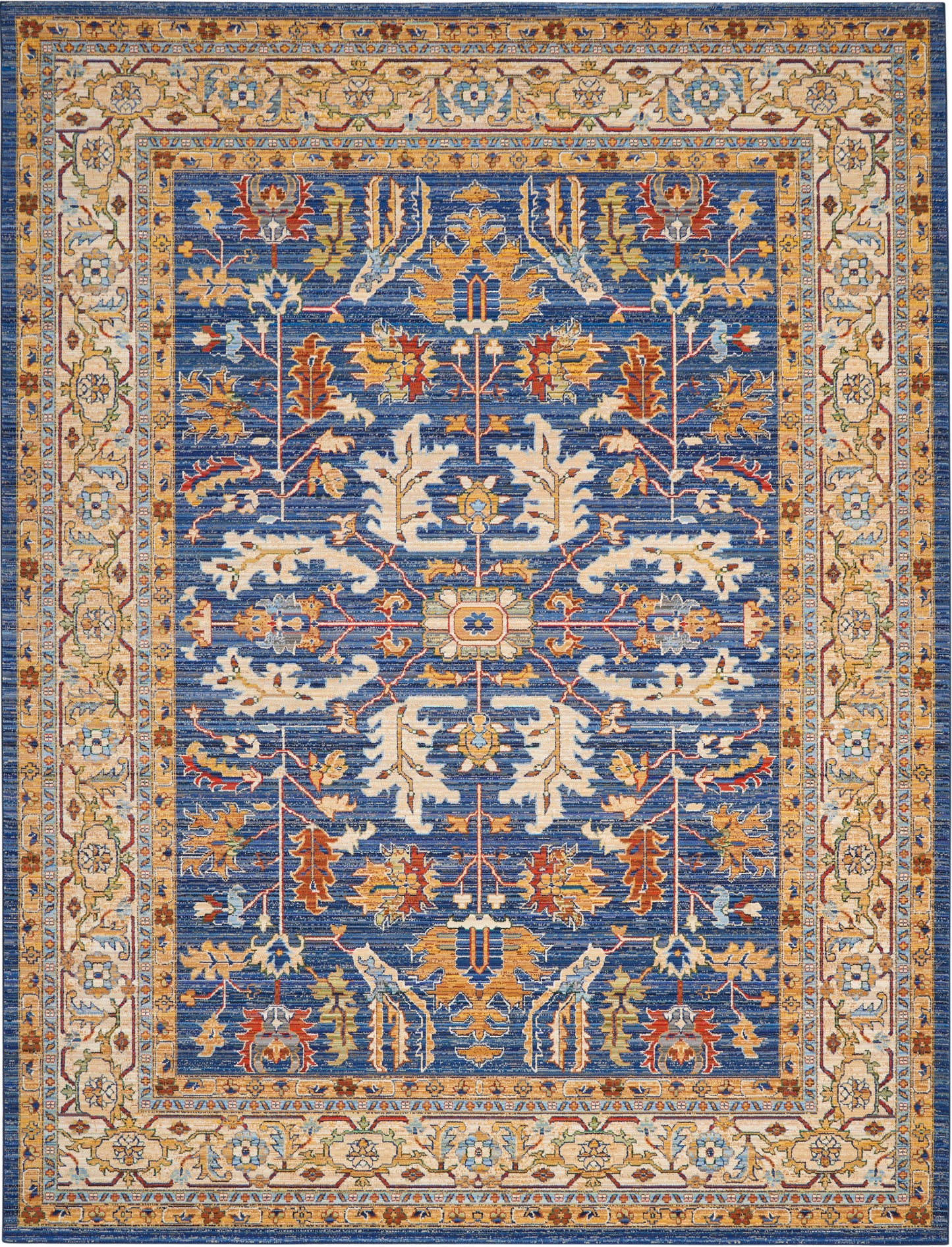 Nourison Home Majestic MST02 Denim Blue  Traditional Woven Rug