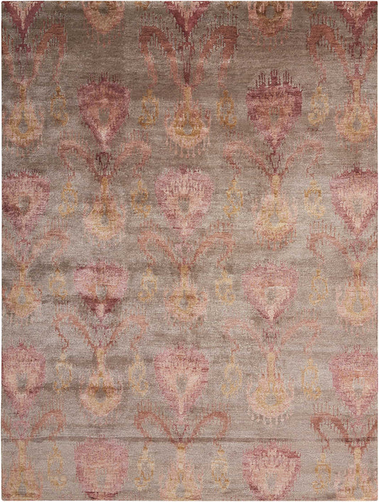 Nourison Home Silk Shadows SHA06 Taupe  Transitional Knotted Rug