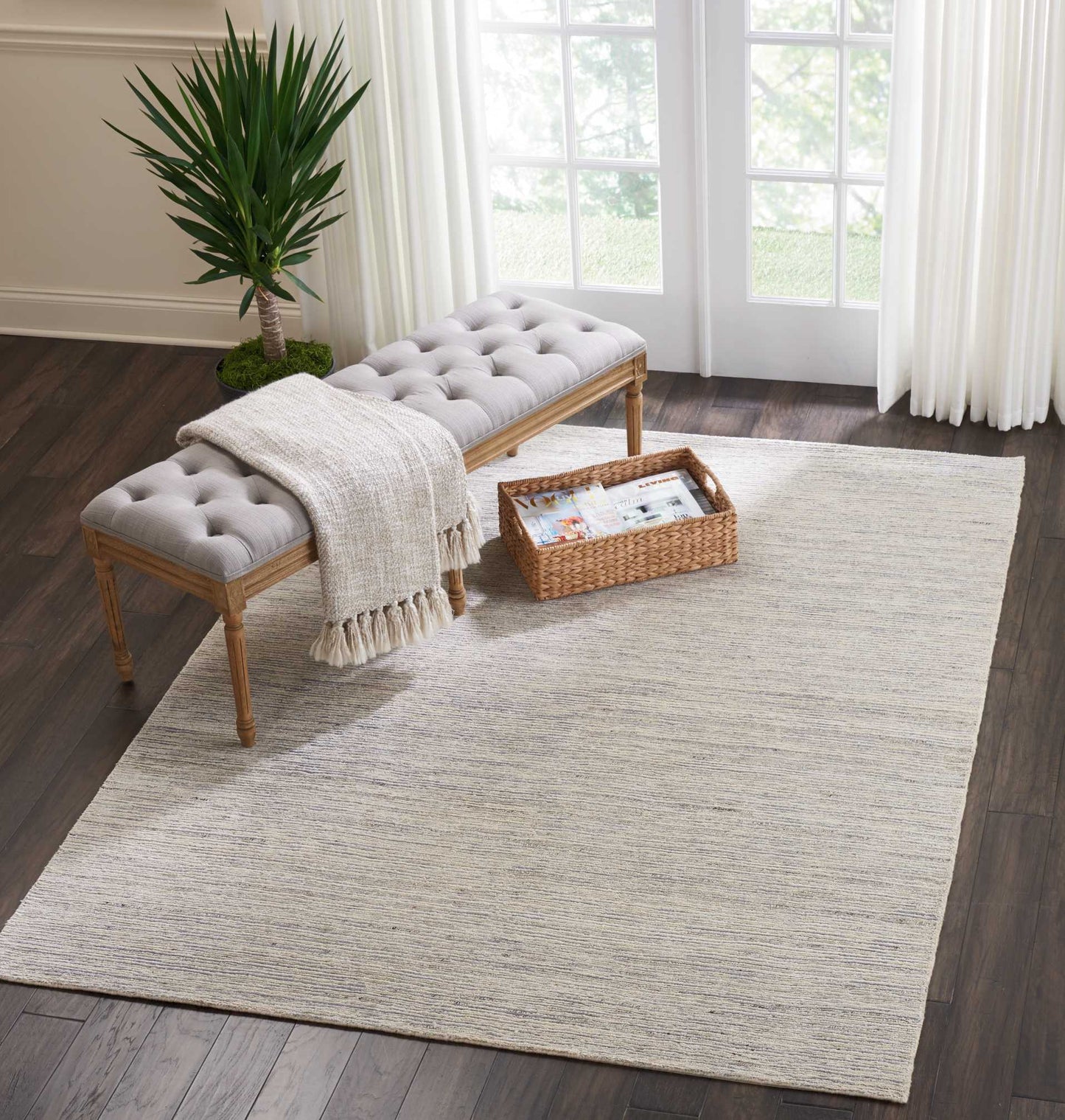 Nourison Home OCEAN OCS01 Shell  Contemporary Knotted Rug