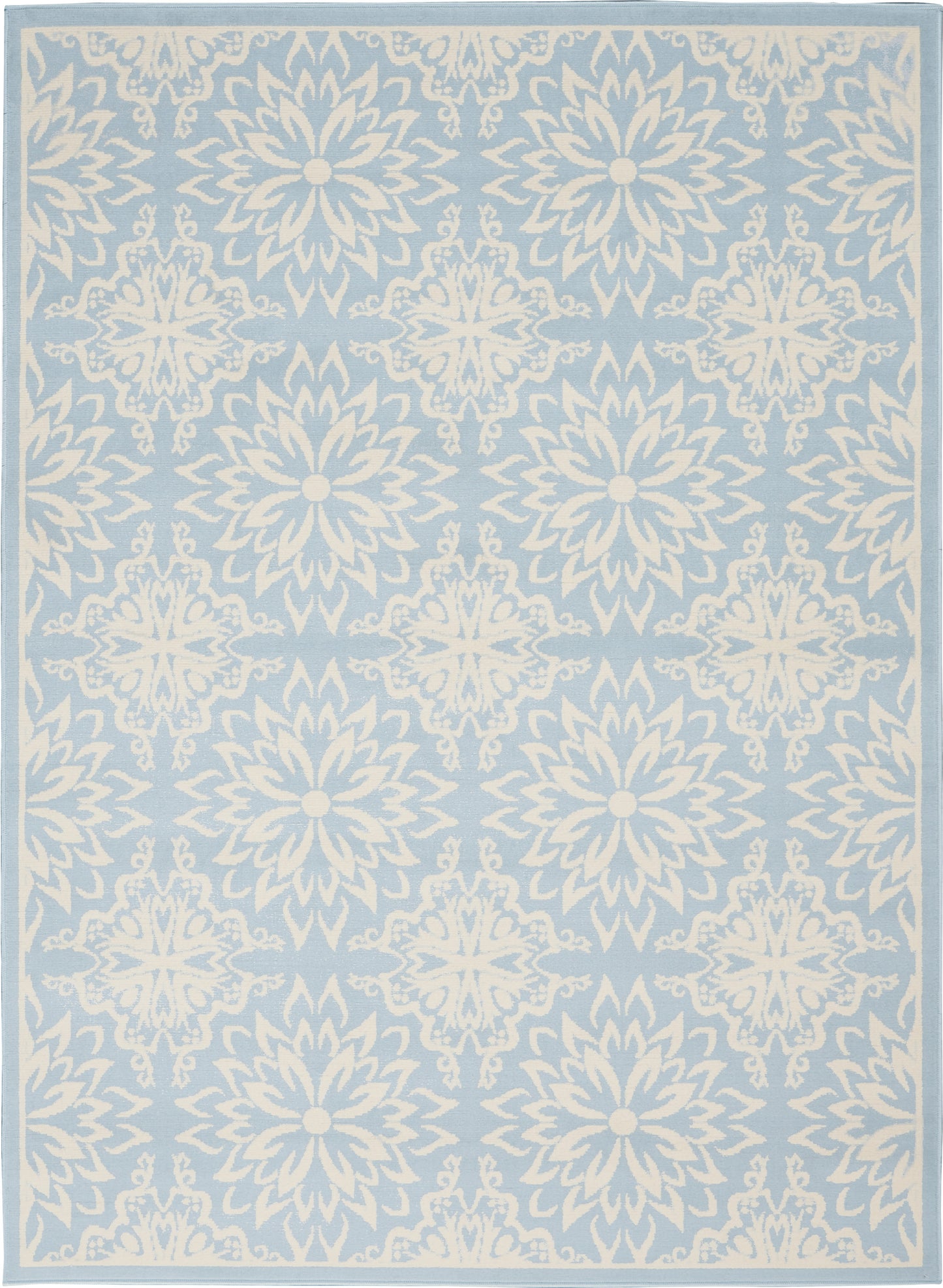 Nourison Home Jubilant JUB06 Ivory Light Blue  Transitional Machinemade Rug