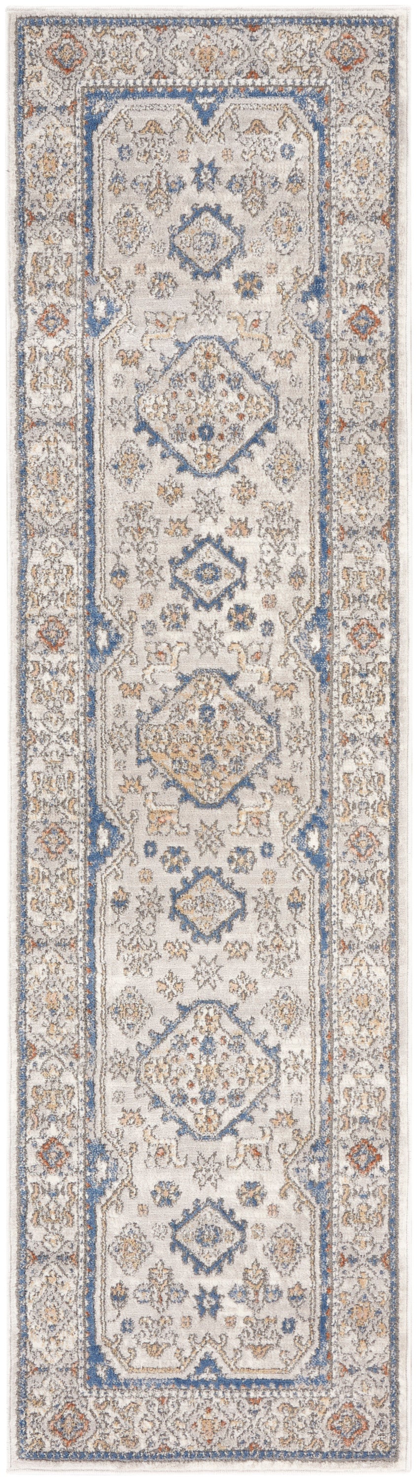 Nicole Curtis Series 4 SR403 Grey Blue  Traditional Machinemade Rug