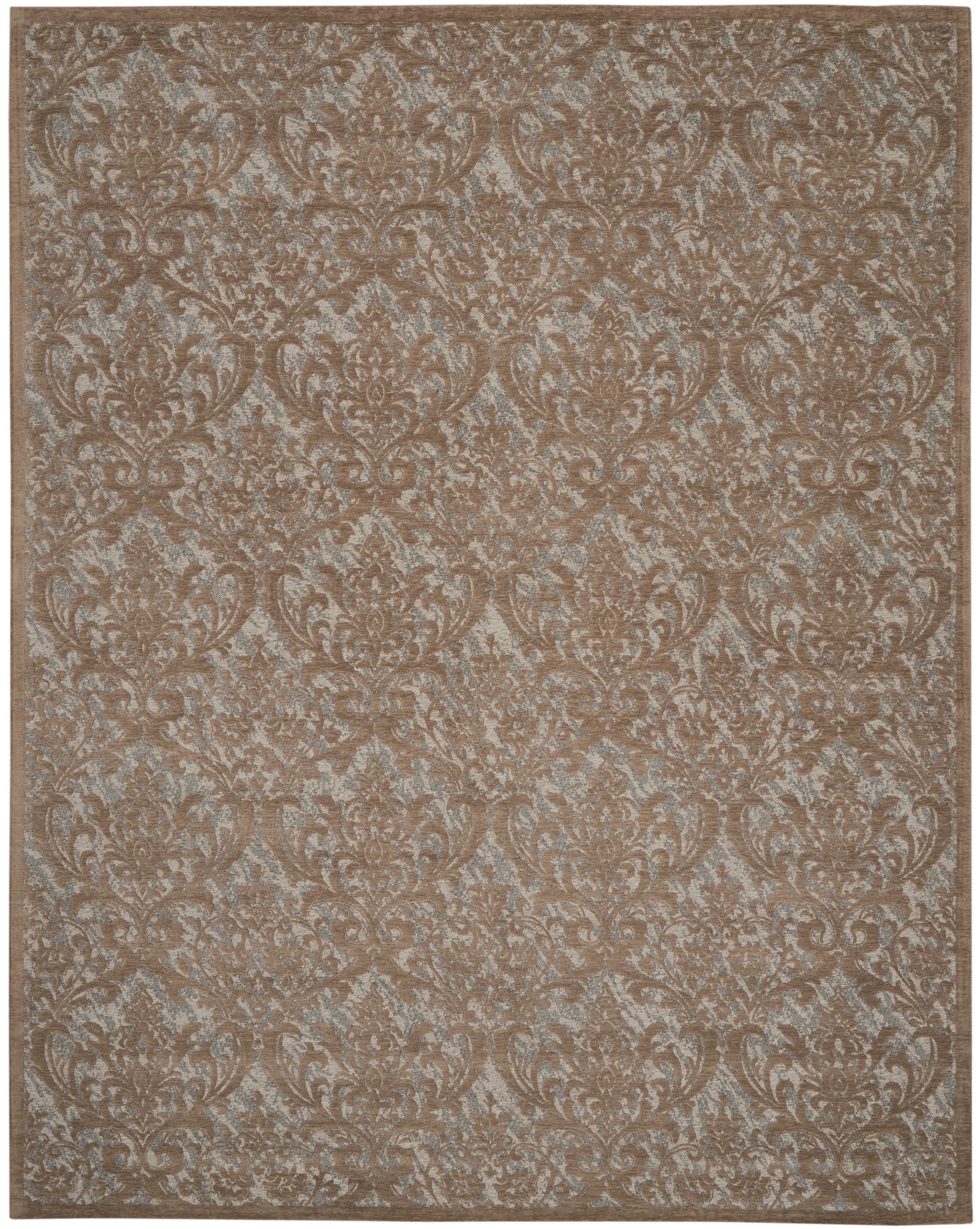 Nourison Home Damask DAS02 Grey  Traditional Machinemade Rug