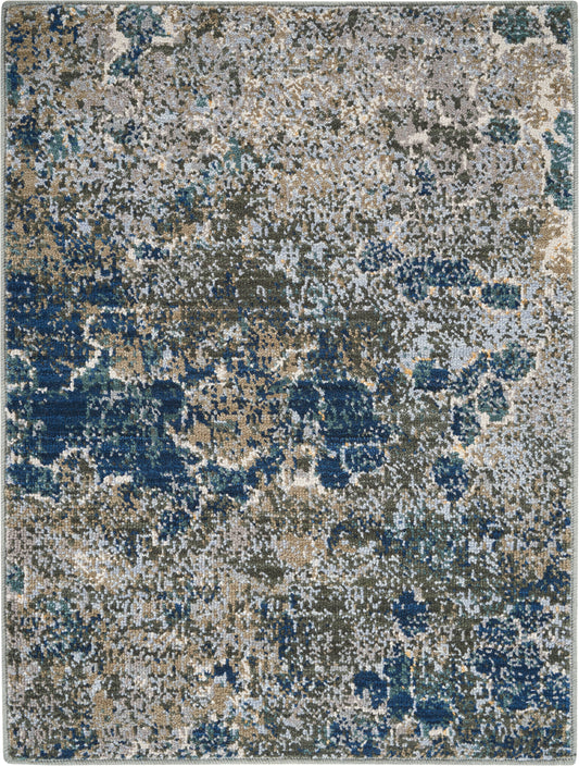 Nourison Home Artworks ATW02 Blue Grey Contemporary Woven Rug