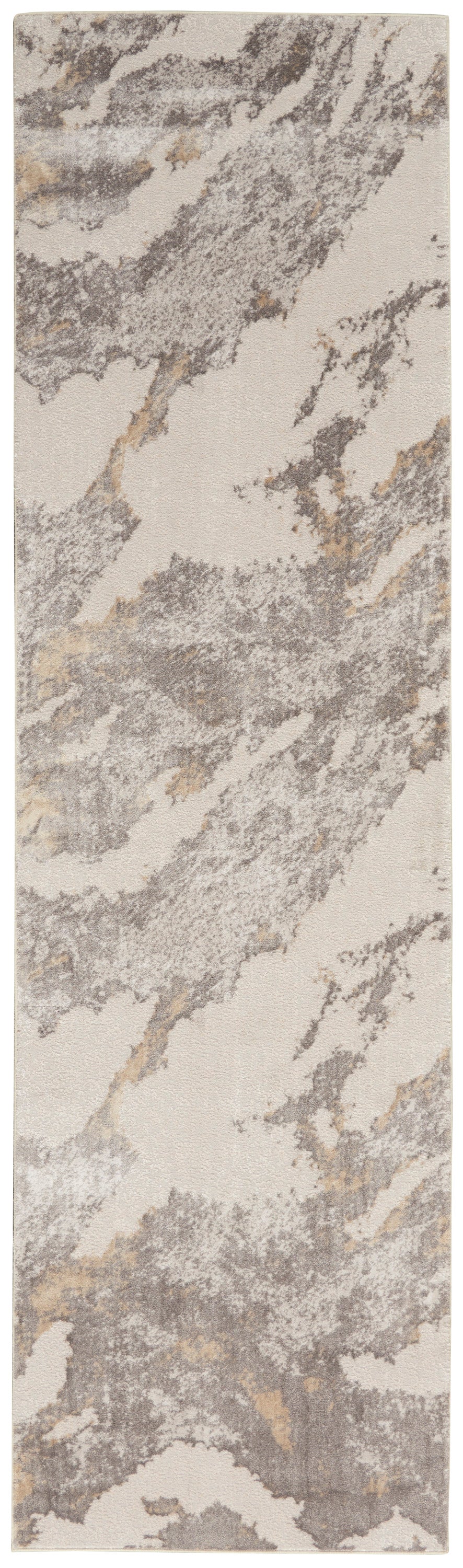 Nourison Home Silky Textures SLY03 Brown Ivory Contemporary Machinemade Rug