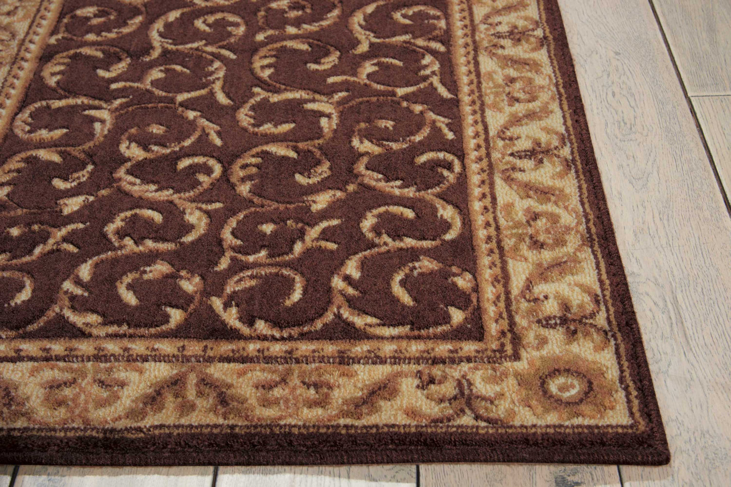 Nourison Home Somerset ST02 Brown  Traditional Machinemade Rug