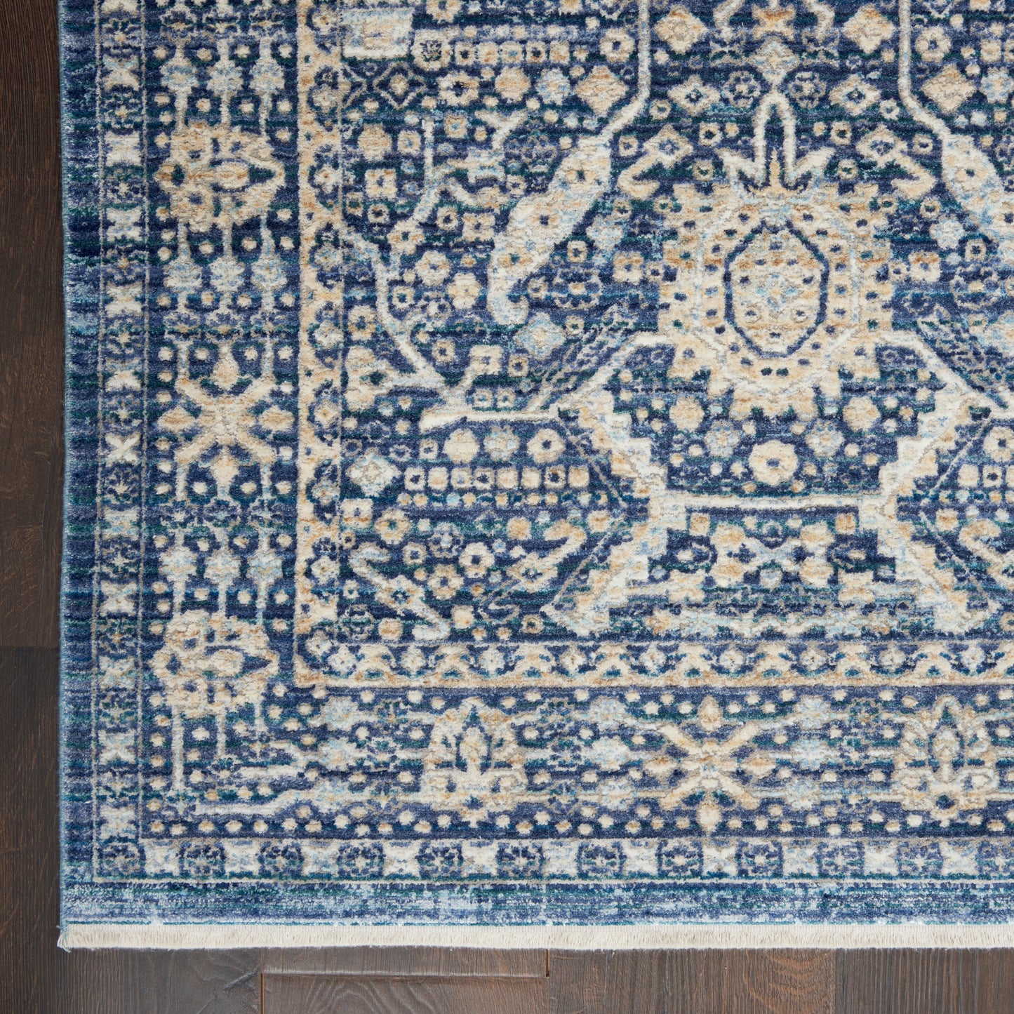 Nourison Home Lustrous Weave LUW03 Blue   Machinemade Rug