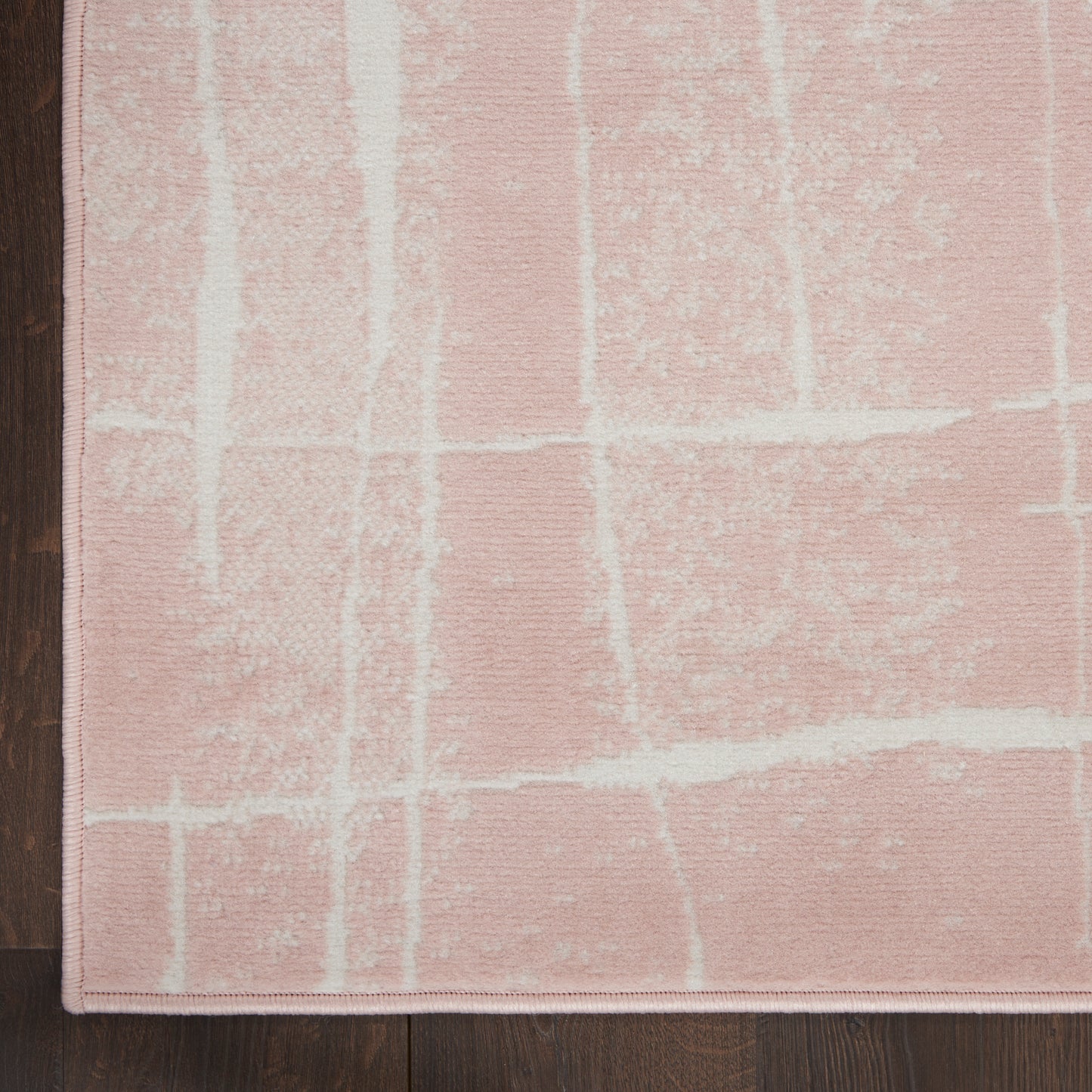 Nourison Home Whimsicle WHS09 Pink Ivory  Contemporary Machinemade Rug