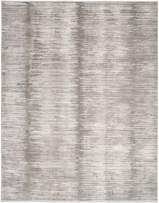 Nourison Home Abstract Hues ABH03 Grey White  Contemporary Machinemade Rug