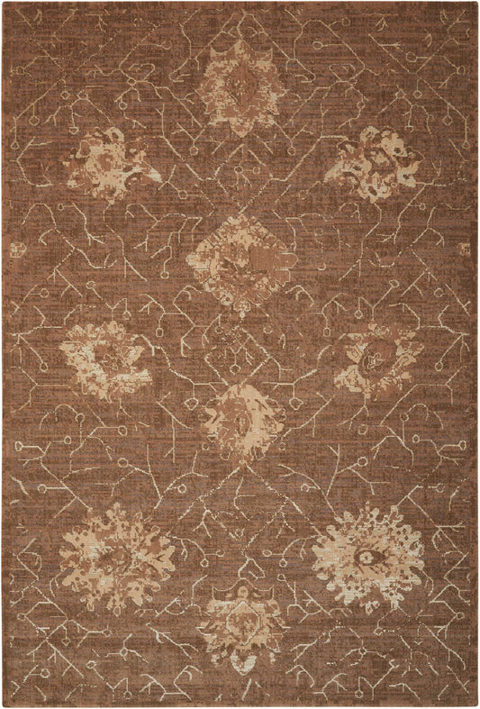 Nourison Home Silken Allure SLK08 Chocolate  Traditional Loom Rug