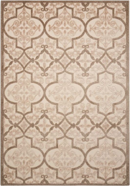 Nourison Home Aloha ALH14 Cream Transitional Machinemade Rug