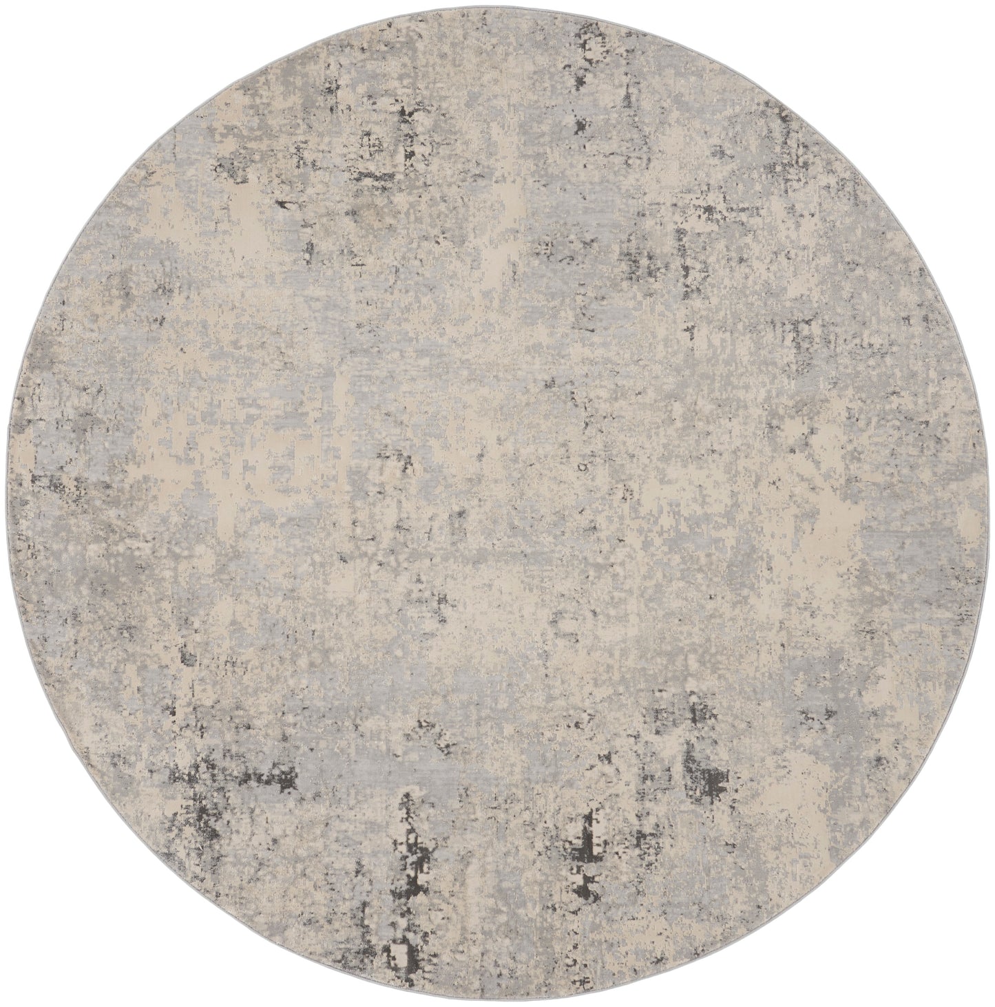 Nourison Home Rustic Textures RUS07 Grey Beige  Contemporary Machinemade Rug