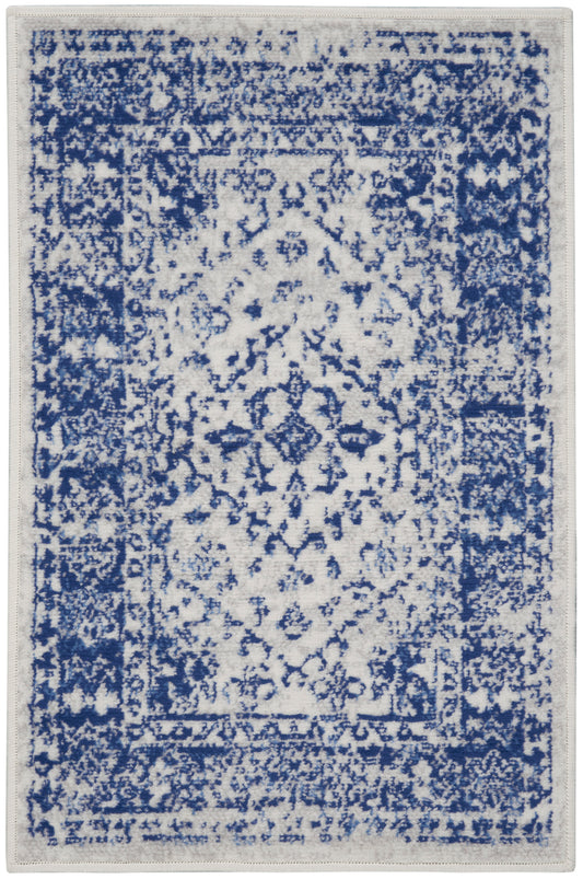 Nourison Home Whimsicle WHS15 Ivory Navy Transitional Machinemade Rug