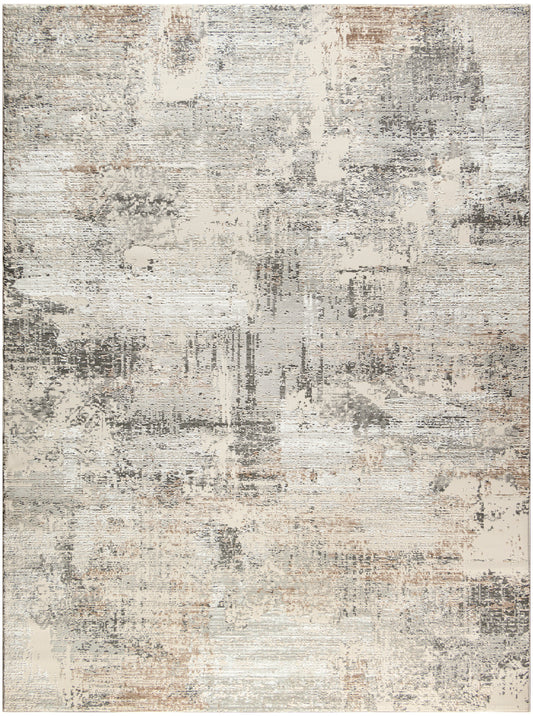 Nourison Home Sustainable Trends SUT04 Beige Grey  Contemporary Machinemade Rug