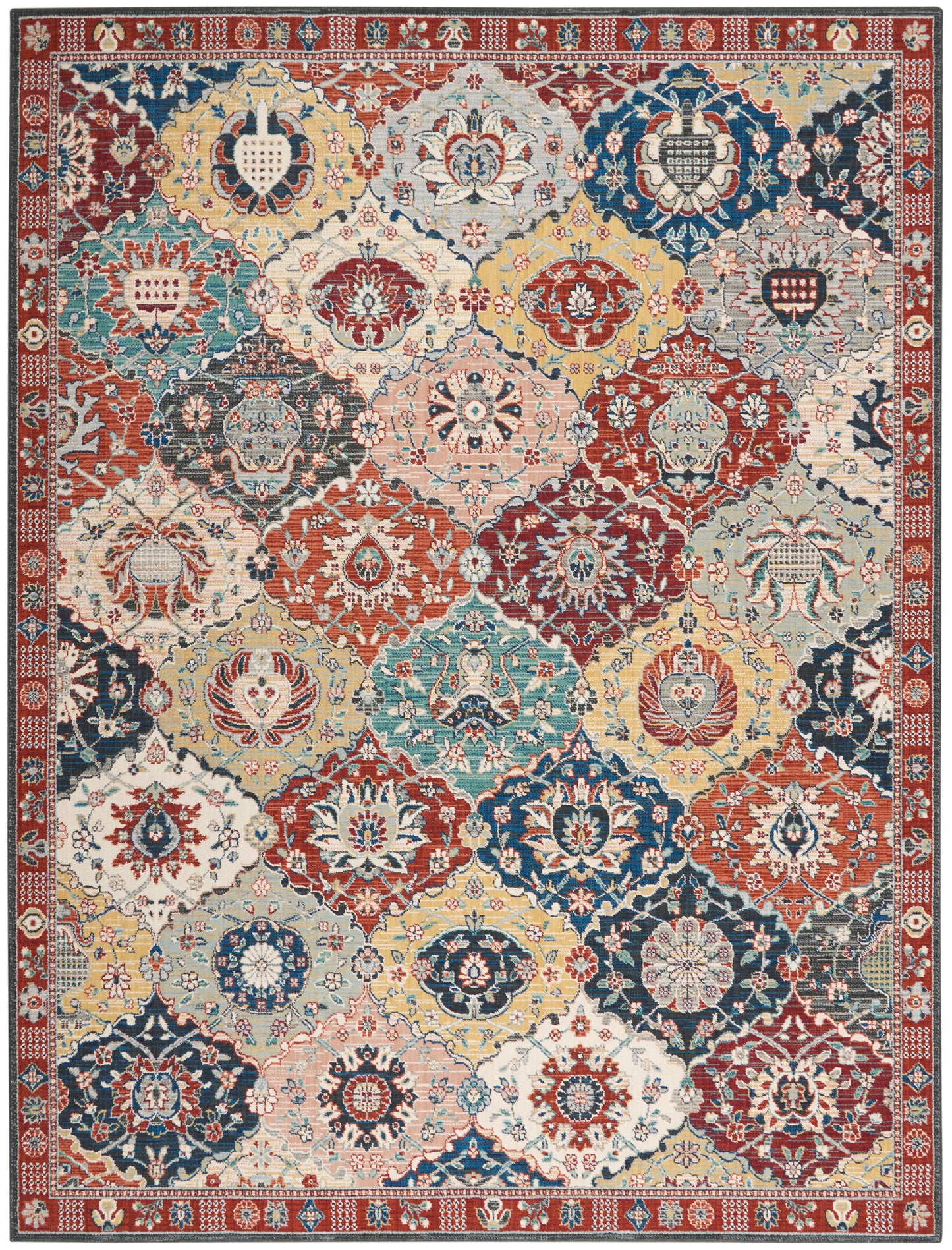 Nourison Home Parisa PSA05 Multicolor  Transitional Woven Rug