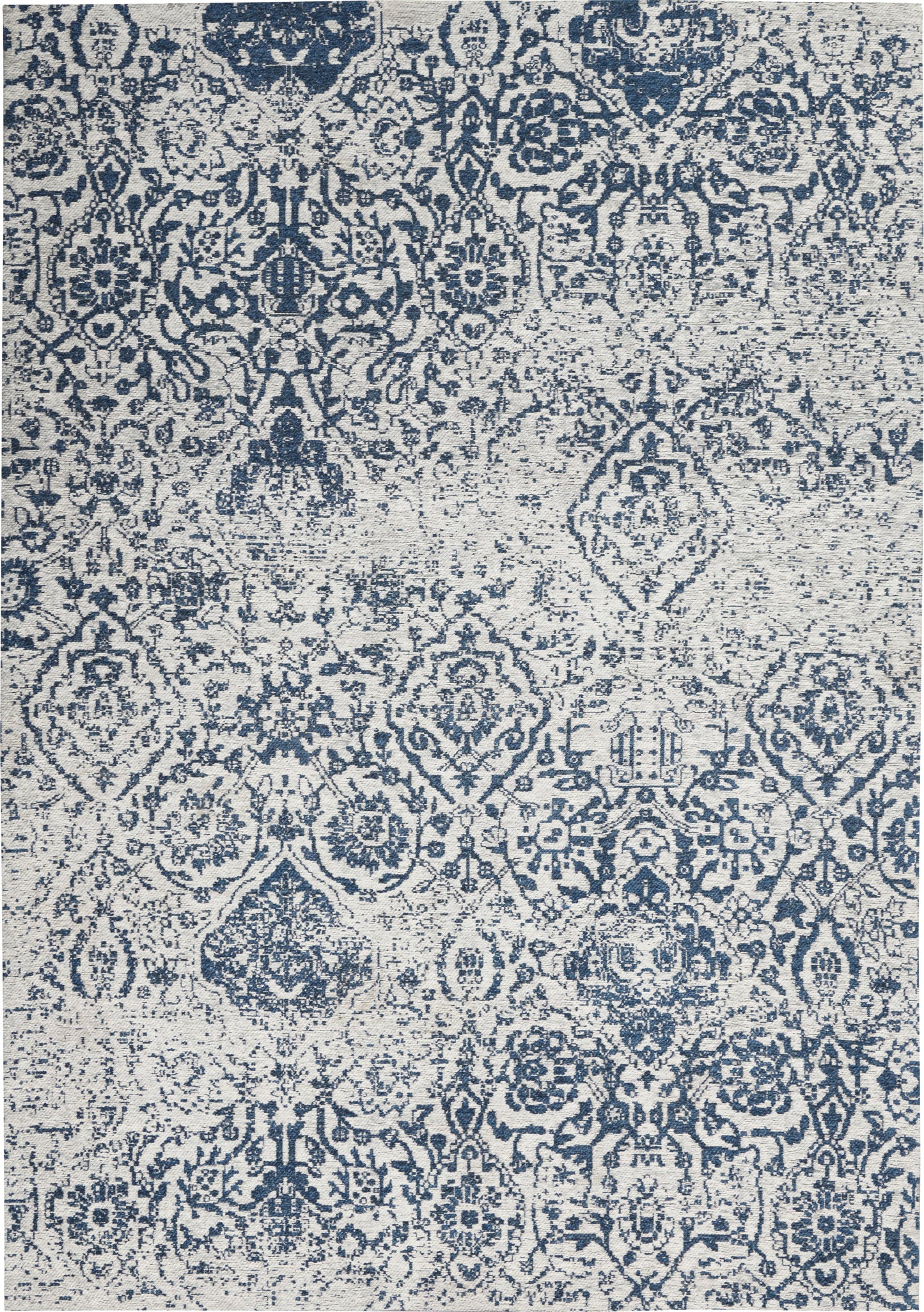 Nourison Home Damask DAS06 Blue  Transitional Machinemade Rug