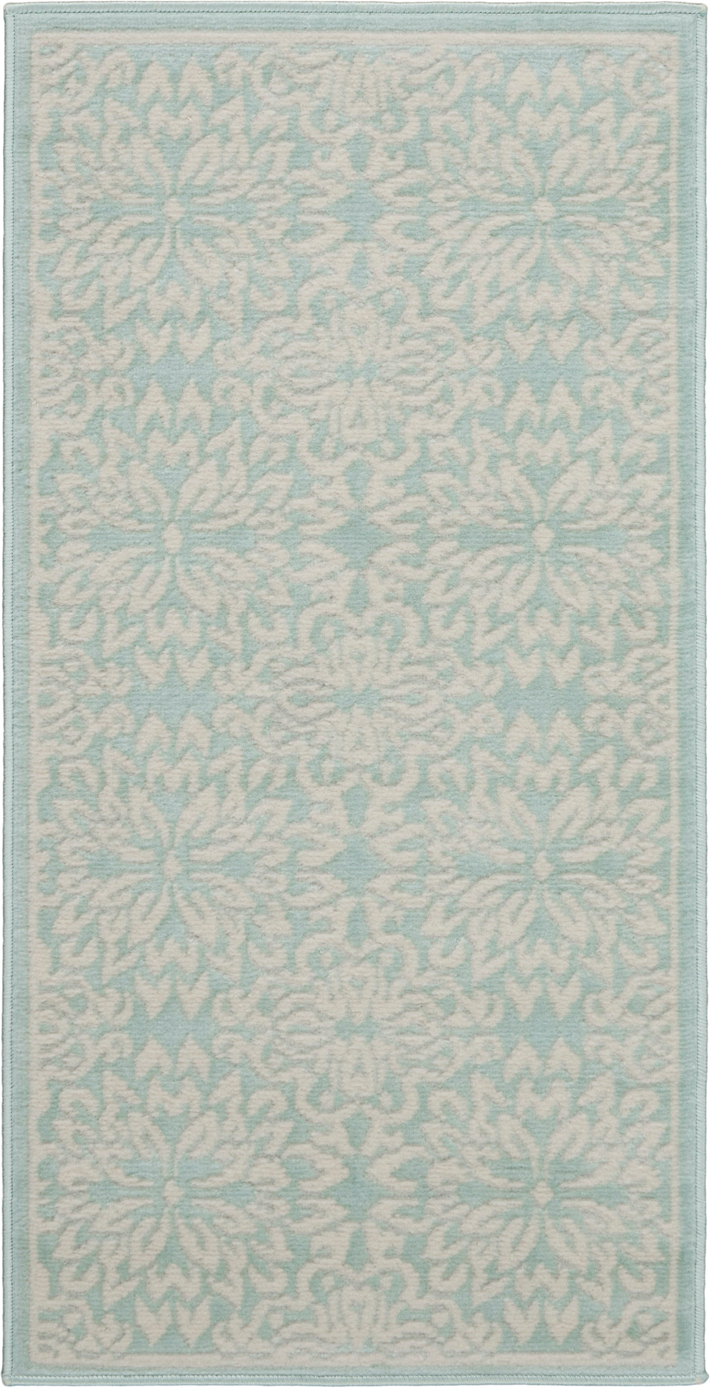 Nourison Home Jubilant JUB06 Ivory Green Transitional Machinemade Rug