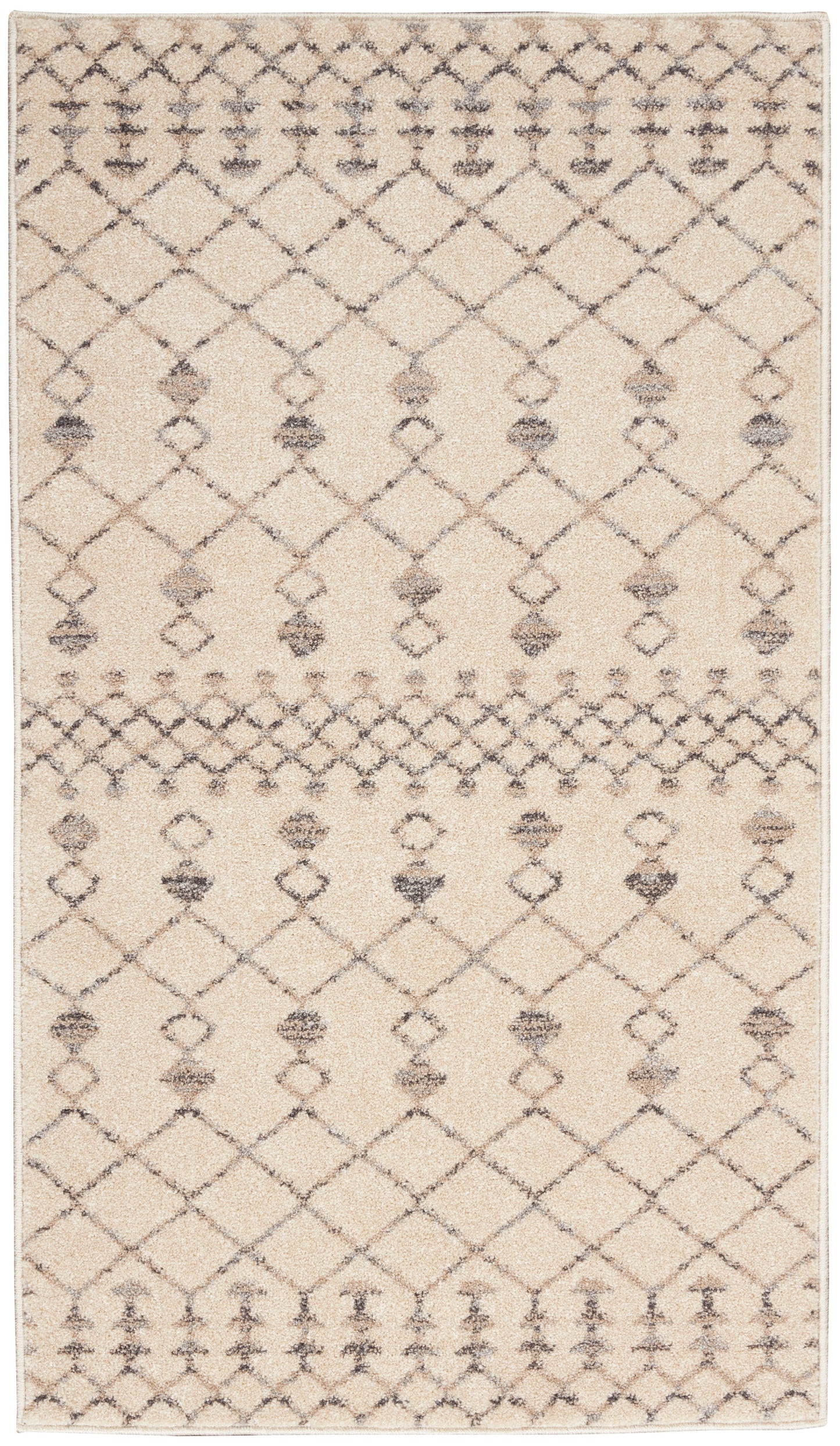 Nourison Home Palermo PMR03 Beige Grey Contemporary Machinemade Rug