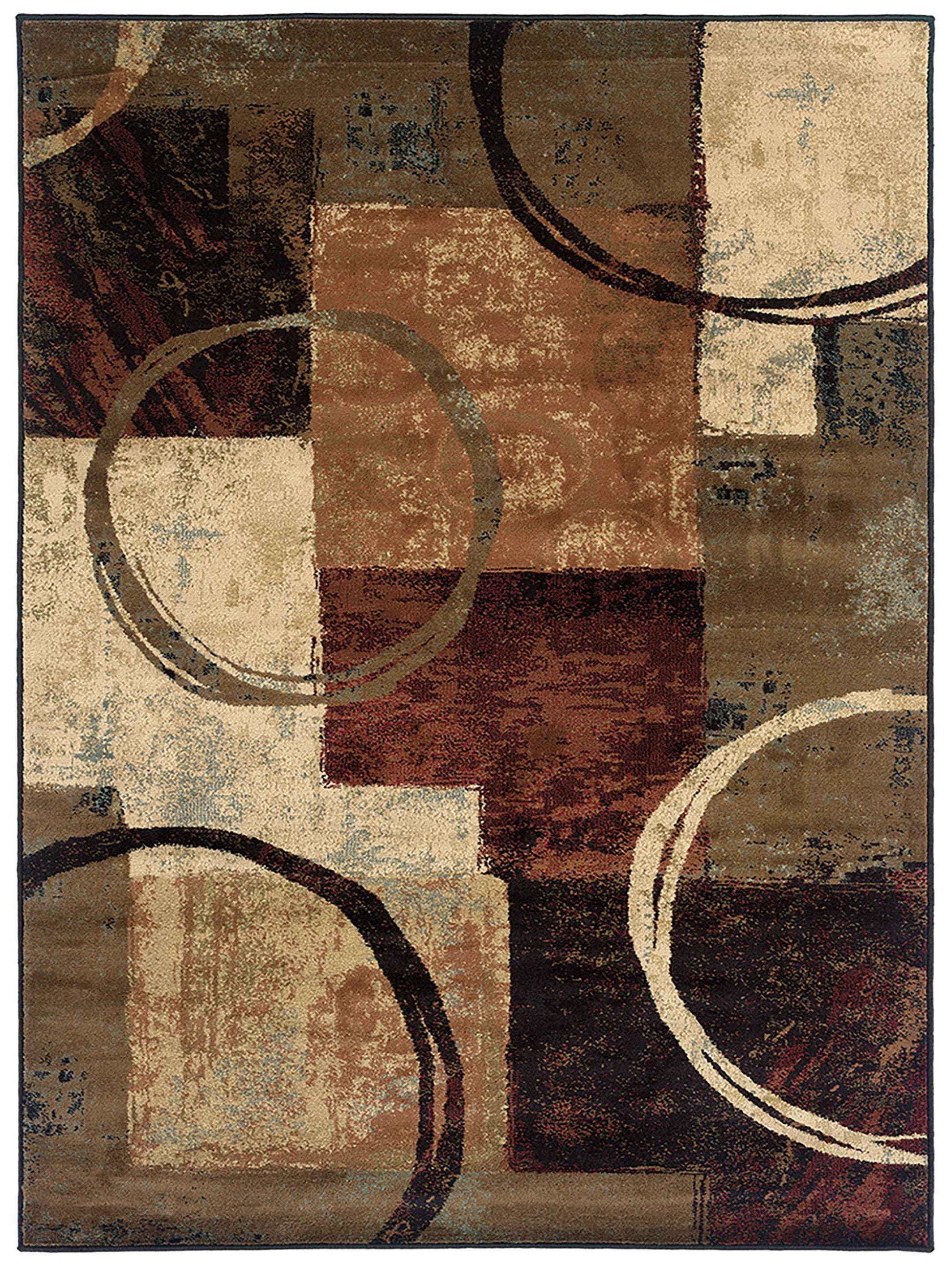 Oriental Weavers Hudson 2544B Brown Contemporary Loom Rug