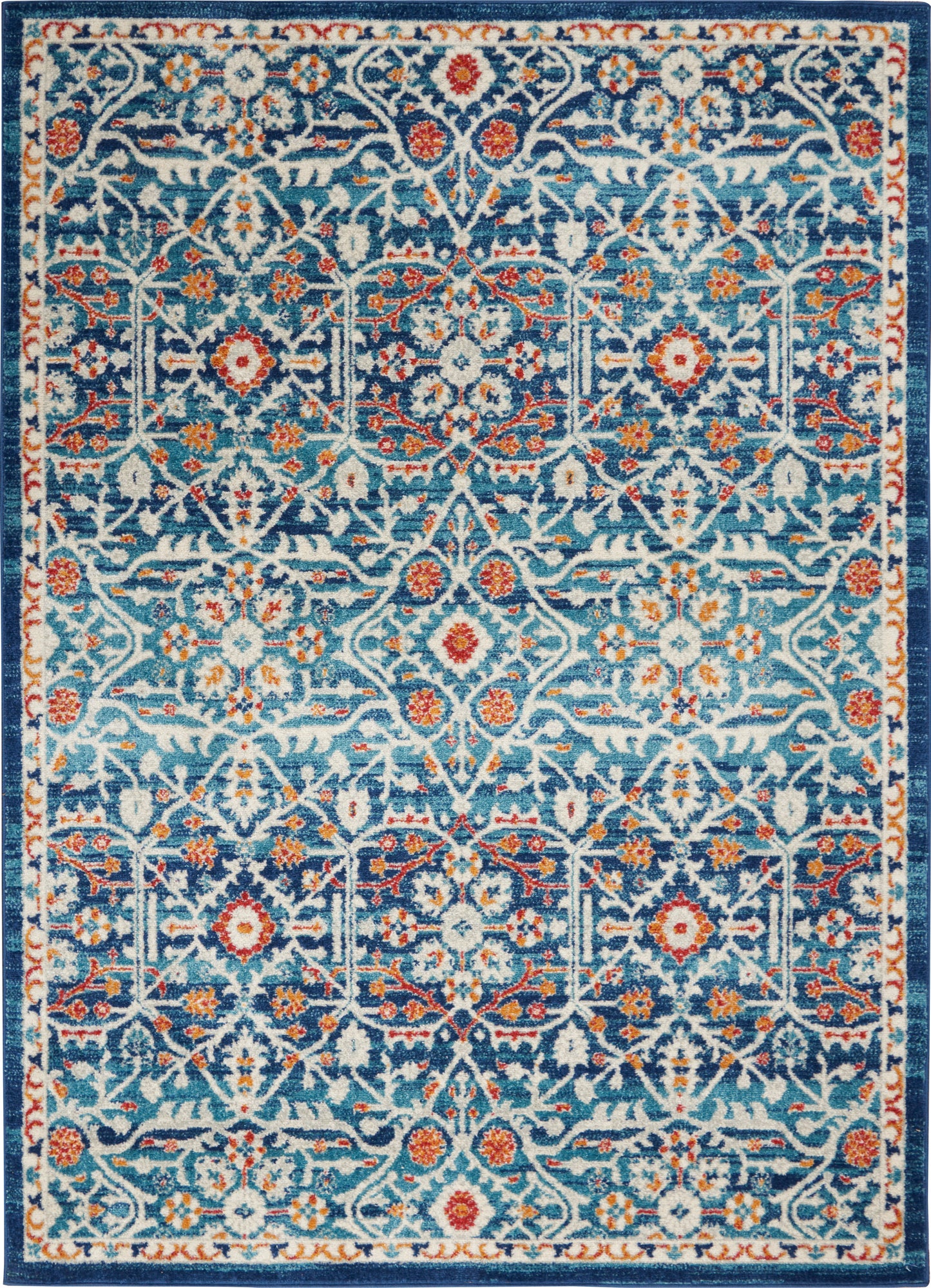 Nourison Home Passion PSN28 Blue Multicolor  Transitional Machinemade Rug