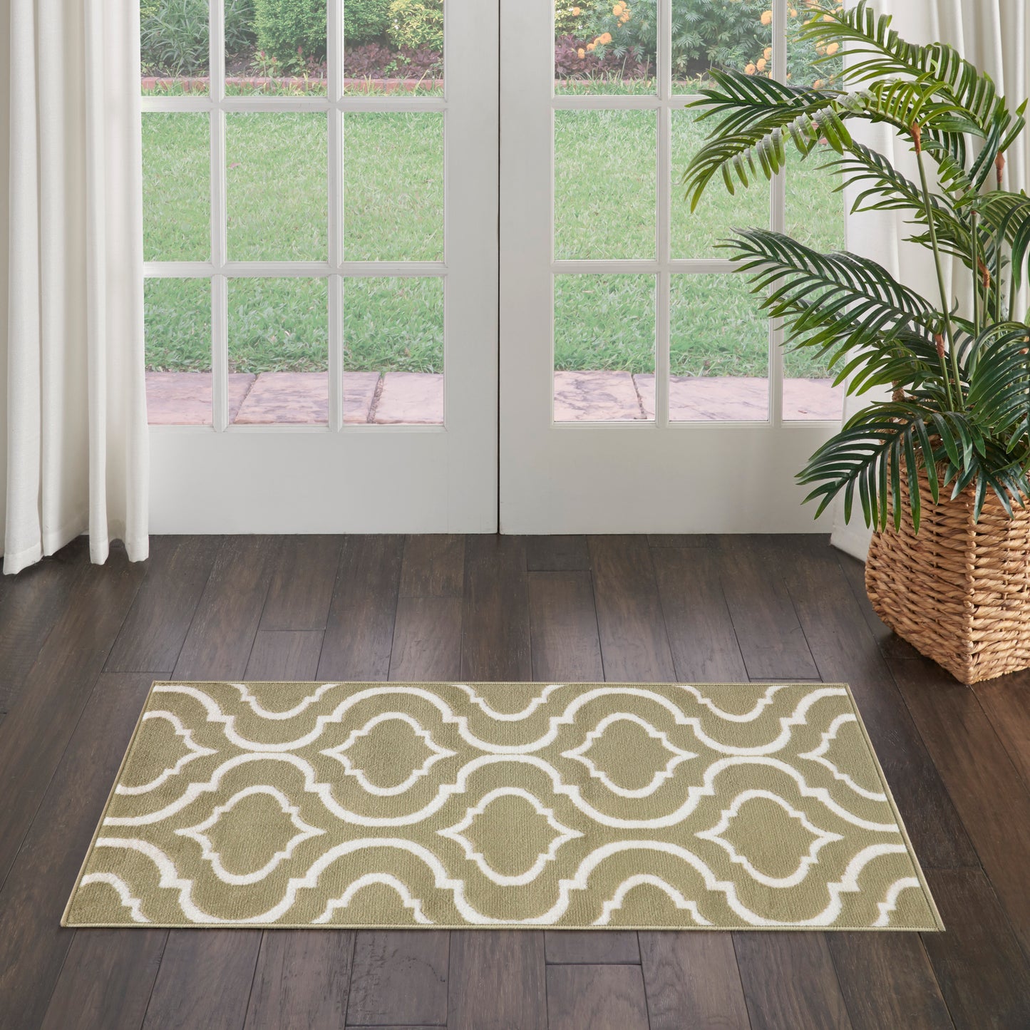 Nourison Home Jubilant JUB19 Olive  Transitional Machinemade Rug