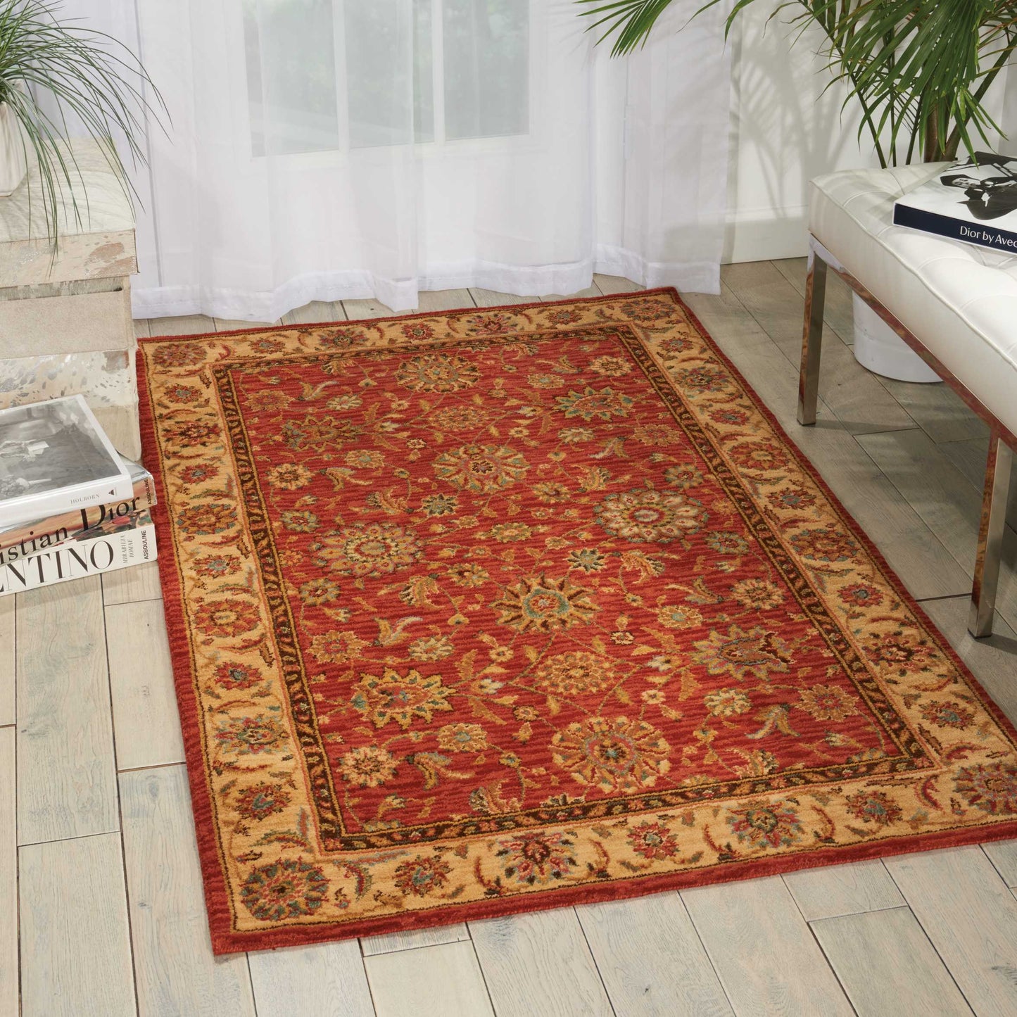 Nourison Home Living Treasures LI05 Rust  Traditional Loom Rug