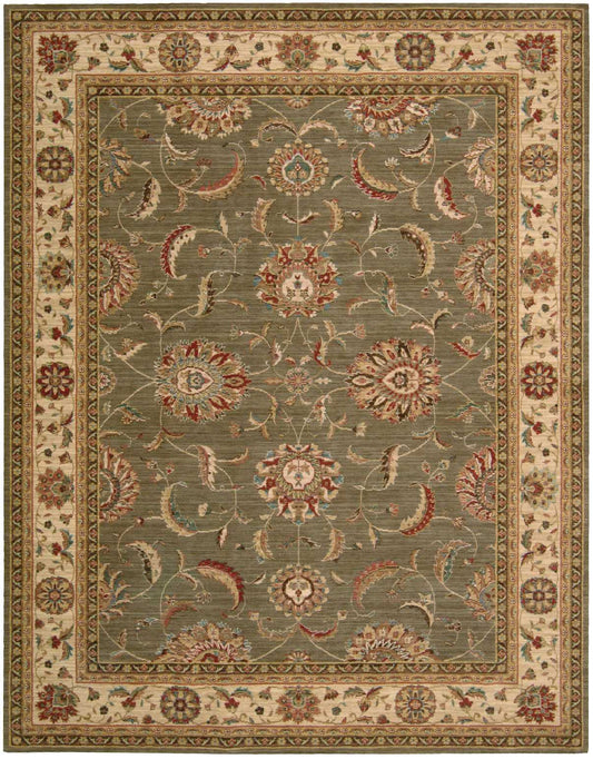 Nourison Home Living Treasures LI04 Green  Traditional Loom Rug