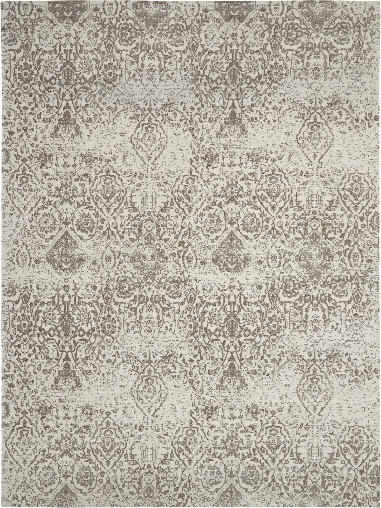 Nourison Home Damask DAS06 Ivory  Transitional Machinemade Rug