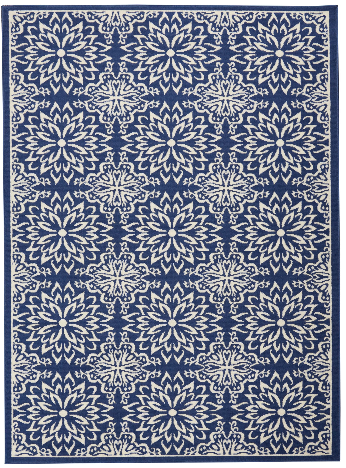 Nourison Home Jubilant JUB06 Navy Ivory  Transitional Machinemade Rug